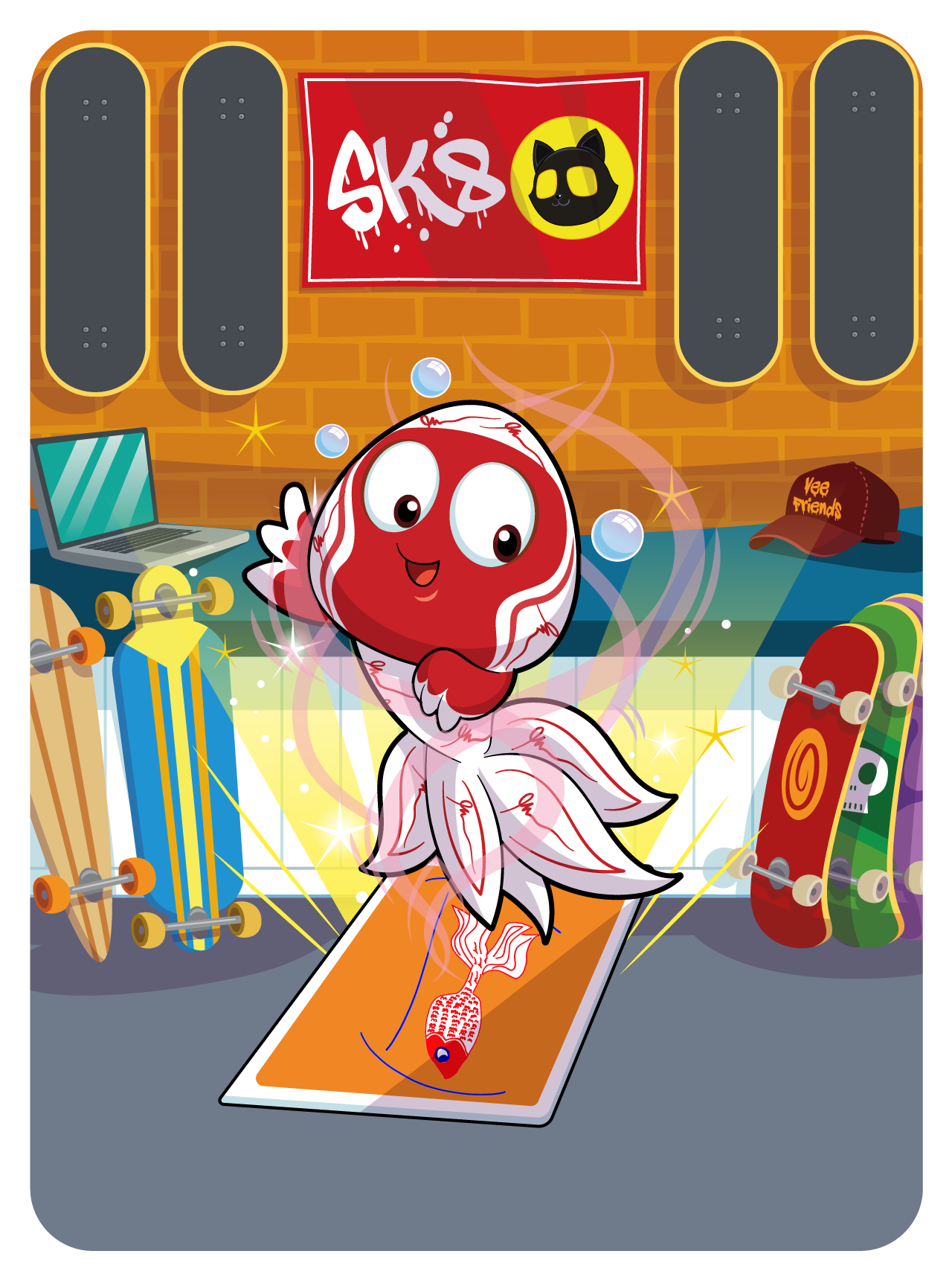 Gary Vaynerchuk - VeeFriends Series 2 - Graceful Goldfish #3001 - NFT # 3001