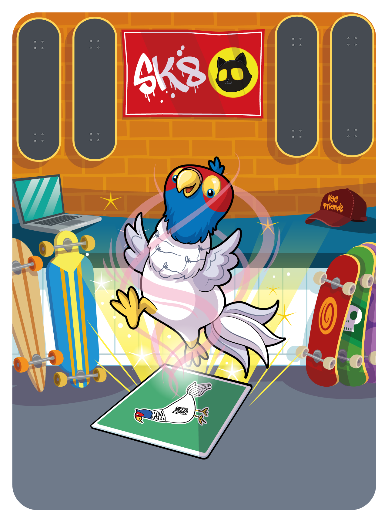 Gary Vaynerchuk - VeeFriends Series 2 - Faithful Pheasant #3072 - NFT # 3072