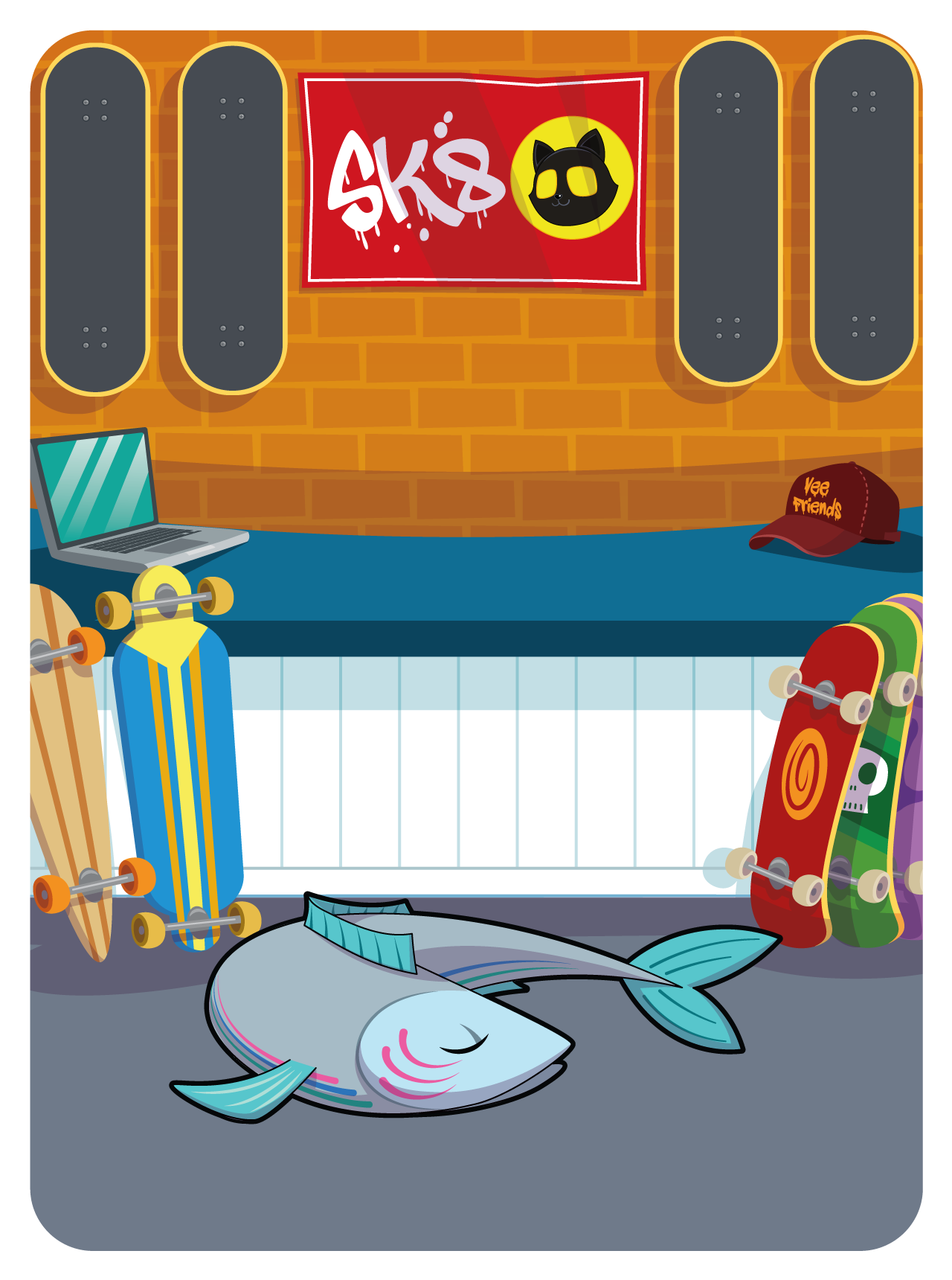 Gary Vaynerchuk - VeeFriends Series 2 - Spiffy Salmon #30953 - NFT # 30953