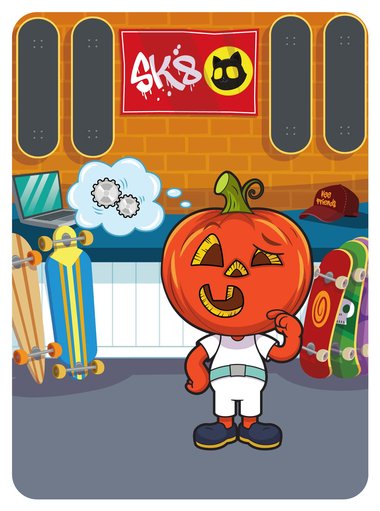 Gary Vaynerchuk - VeeFriends Series 2 - Jolly Jack-O #31292 - NFT # 31292