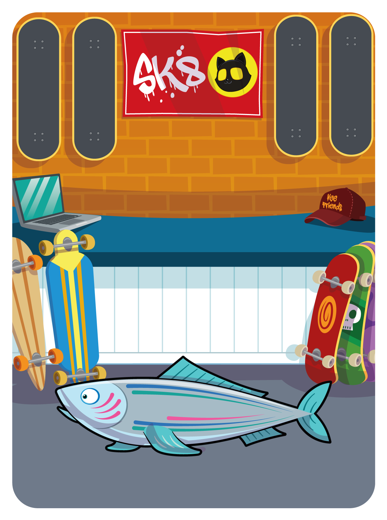 Gary Vaynerchuk - VeeFriends Series 2 - Spiffy Salmon #31546 - NFT # 31546