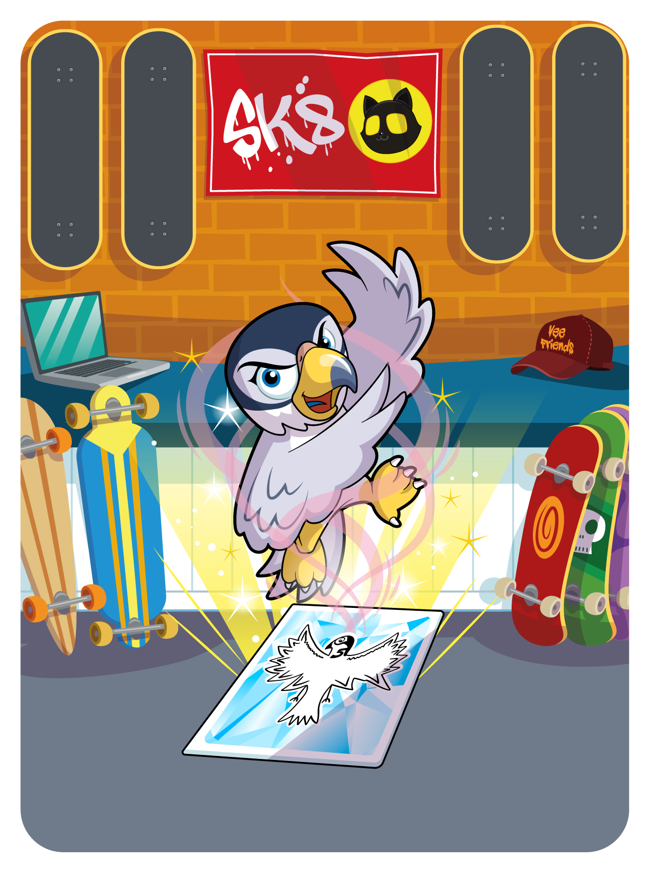 Gary Vaynerchuk - VeeFriends Series 2 - Focused Falcon #3199 - NFT # 3199