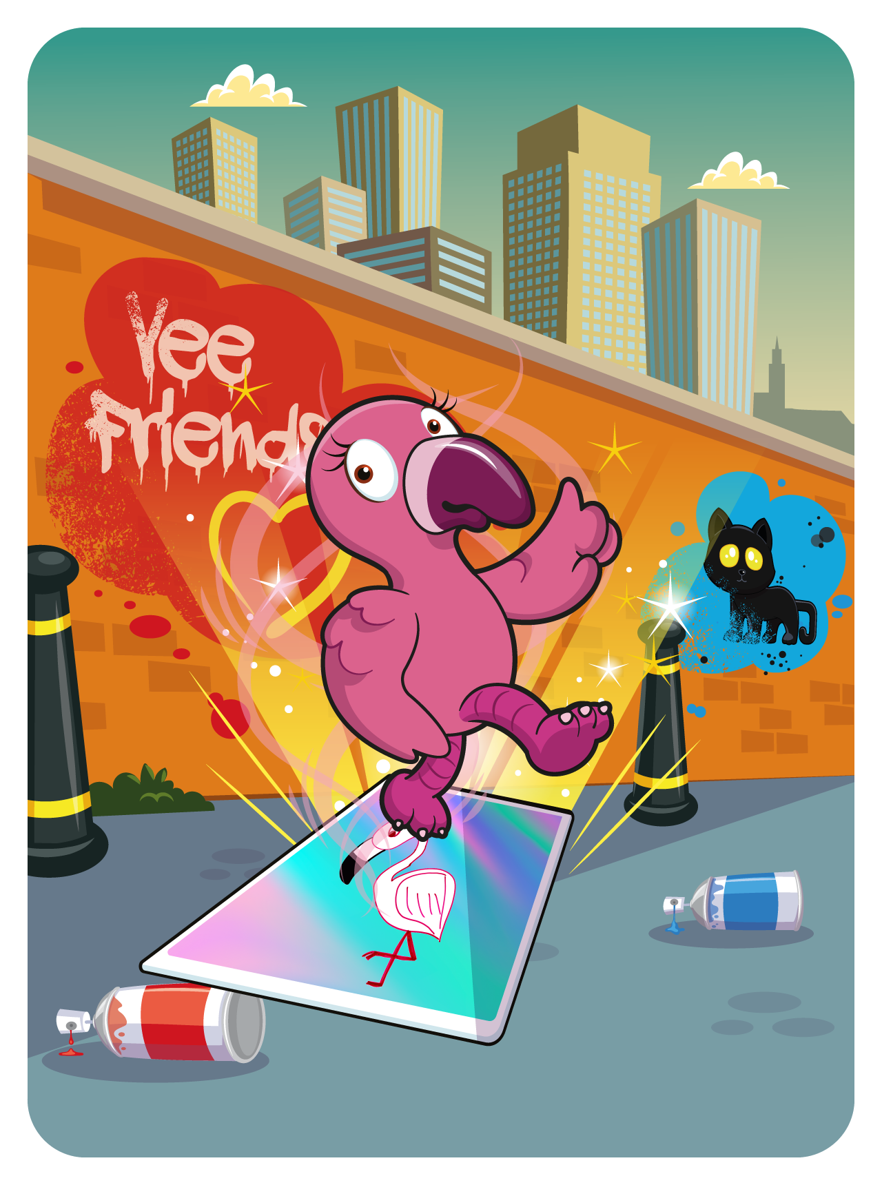 Gary Vaynerchuk - VeeFriends Series 2 - Forthright Flamingo #3308 - NFT # 3308