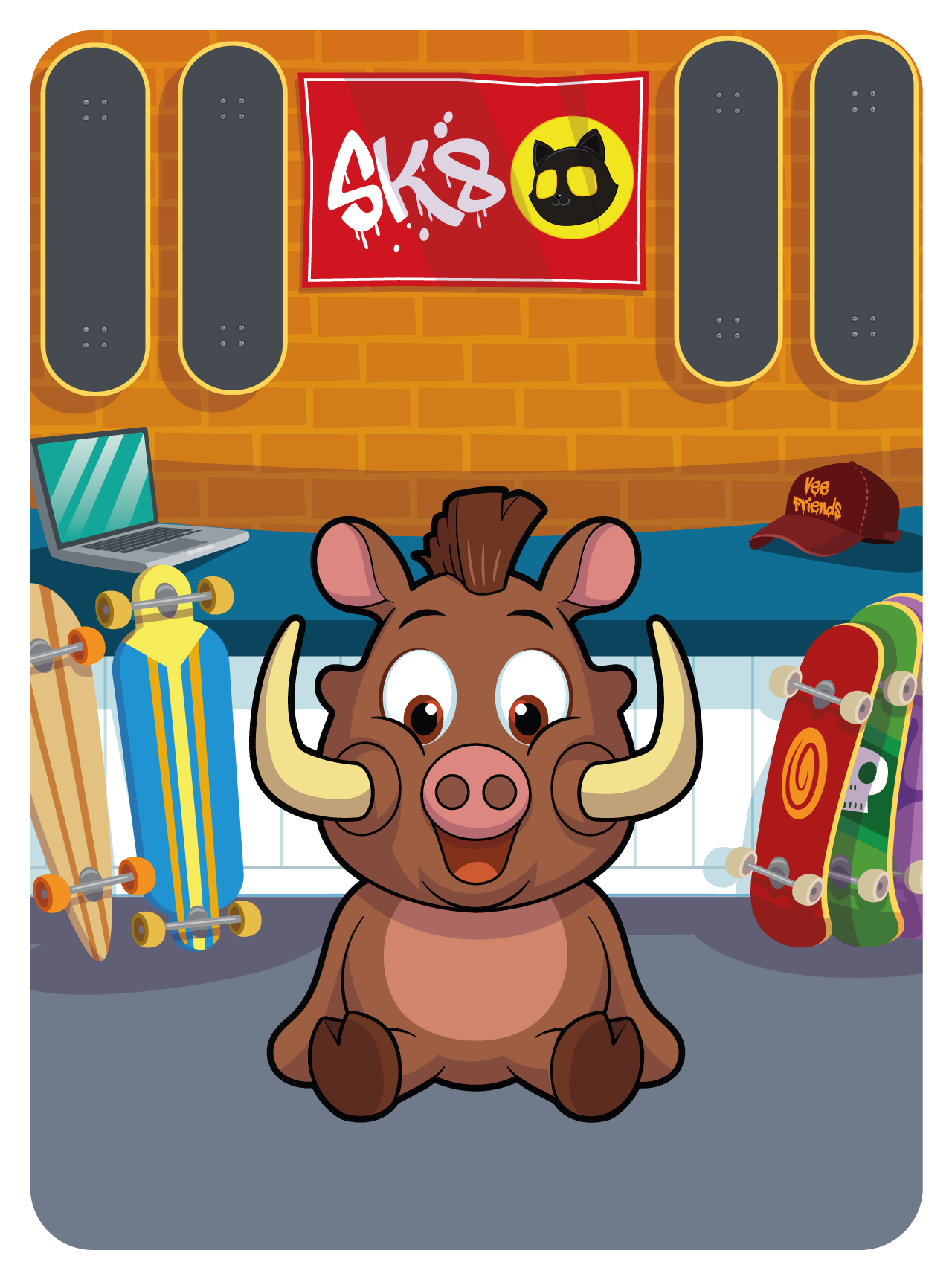 Gary Vaynerchuk - VeeFriends Series 2 - Well-Rounded Warthog #33251 - NFT # 33251