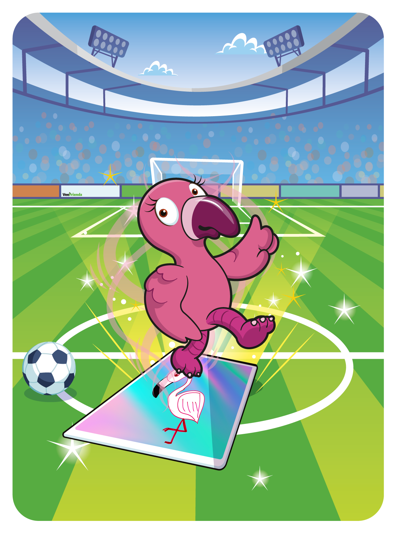 Gary Vaynerchuk - VeeFriends Series 2 - Forthright Flamingo #3328 - NFT # 3328