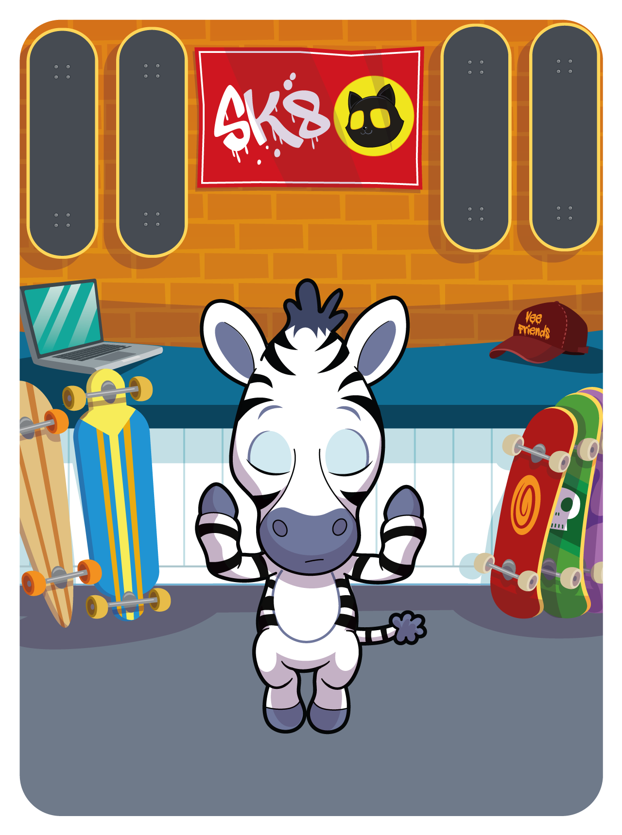 Gary Vaynerchuk - VeeFriends Series 2 - Zestful Zebra #33308 - NFT # 33308