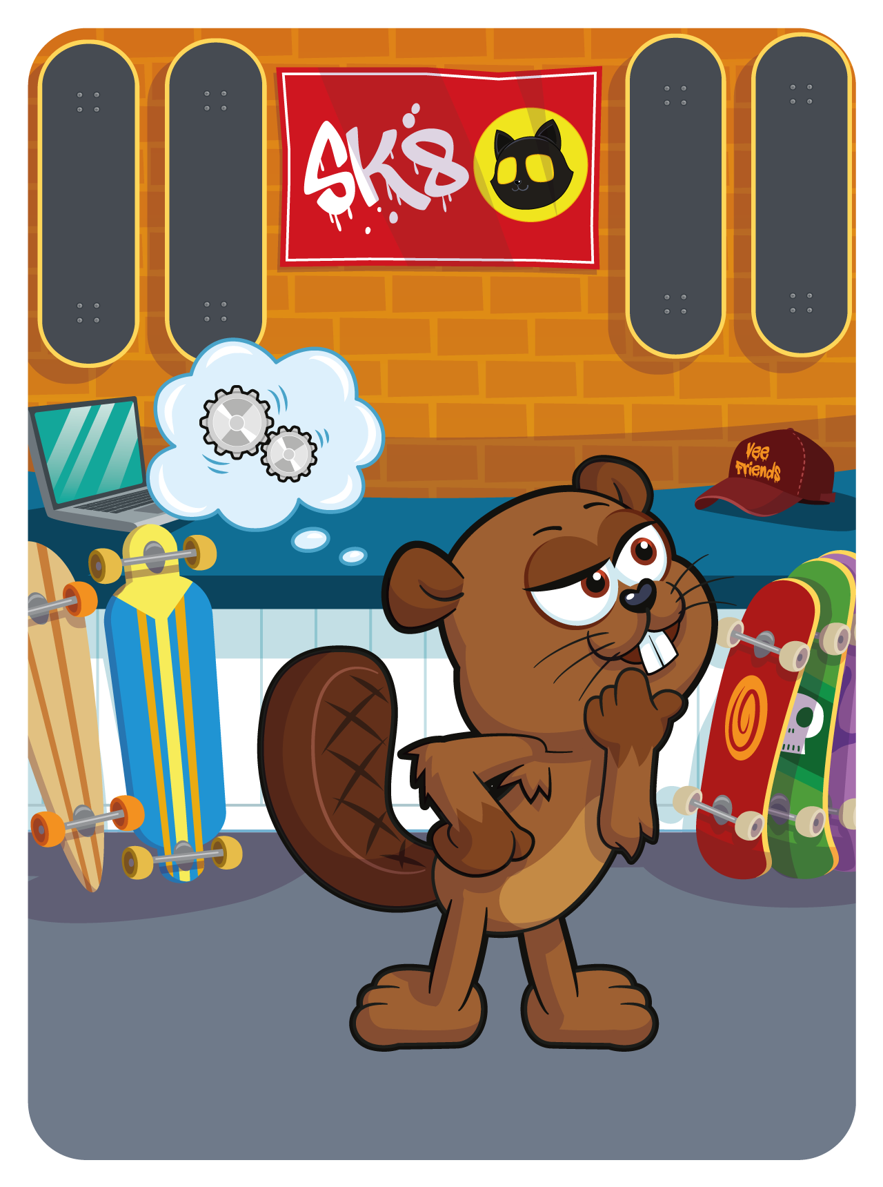 Gary Vaynerchuk - VeeFriends Series 2 - Boisterous Beaver #33763 - NFT # 33763