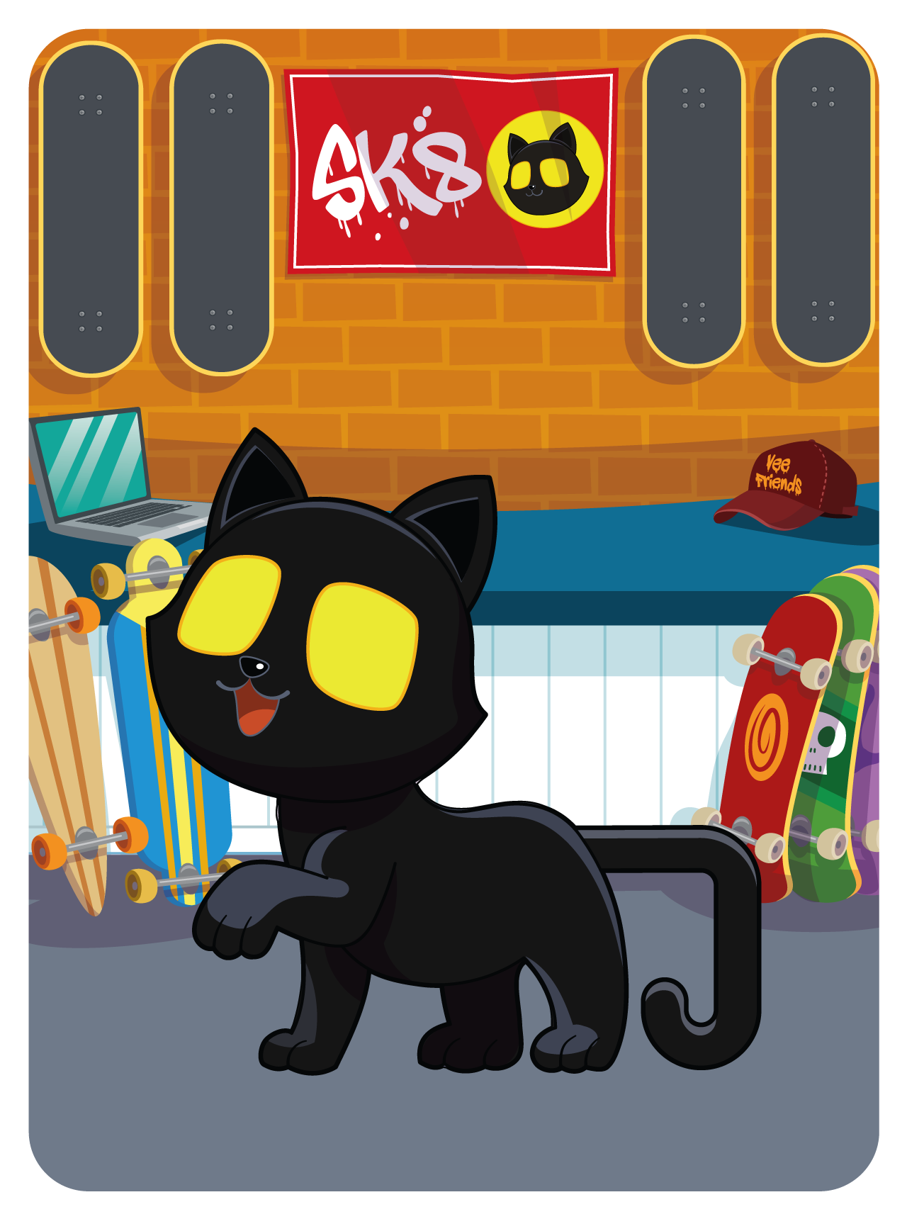Gary Vaynerchuk - VeeFriends Series 2 - Very, Very, Very, Very, Lucky Black Cat #34695 - NFT # 34695