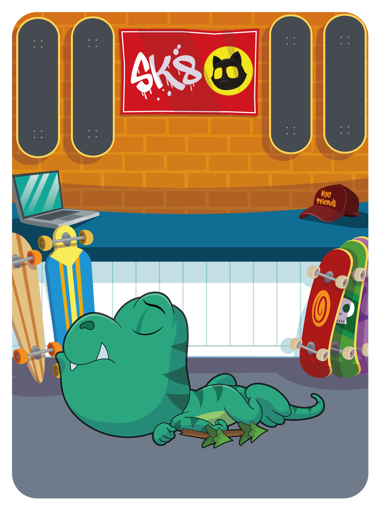 Gary Vaynerchuk - VeeFriends Series 2 - Truculent T-Rex #35818 - NFT # 35818