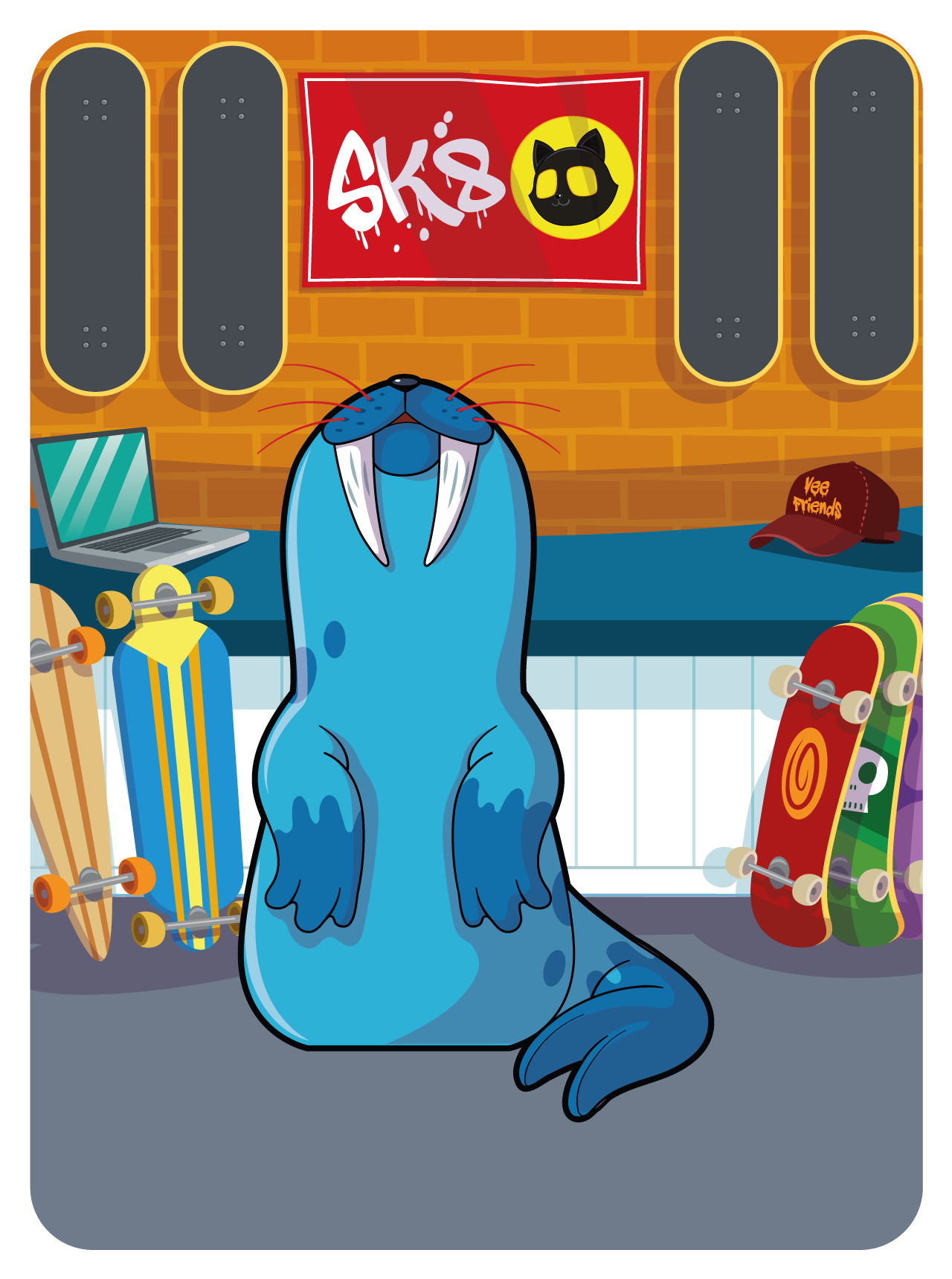 Gary Vaynerchuk - VeeFriends Series 2 - Woke Walrus #36155 - NFT # 36155