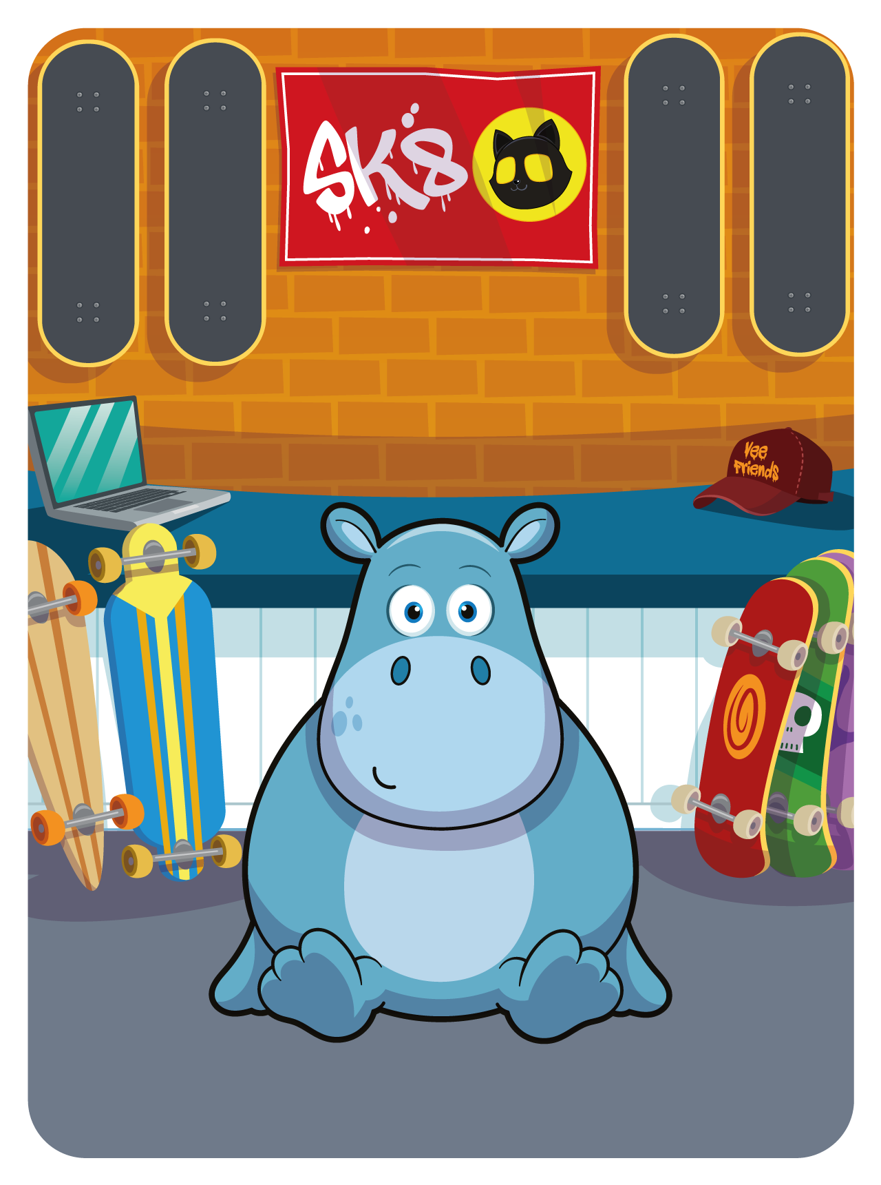 Gary Vaynerchuk - VeeFriends Series 2 - Helpful Hippo #36487 - NFT # 36487