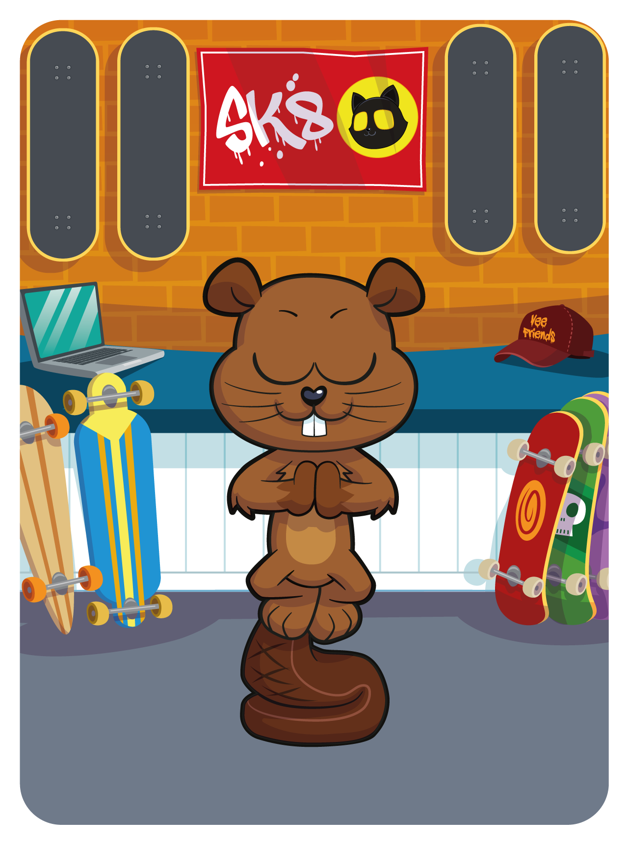 Gary Vaynerchuk - VeeFriends Series 2 - Boisterous Beaver #37075 - NFT # 37075