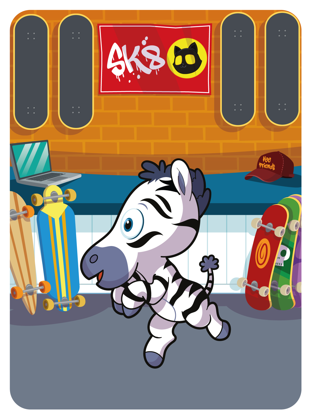 Gary Vaynerchuk - VeeFriends Series 2 - Zestful Zebra #37896 - NFT # 37896