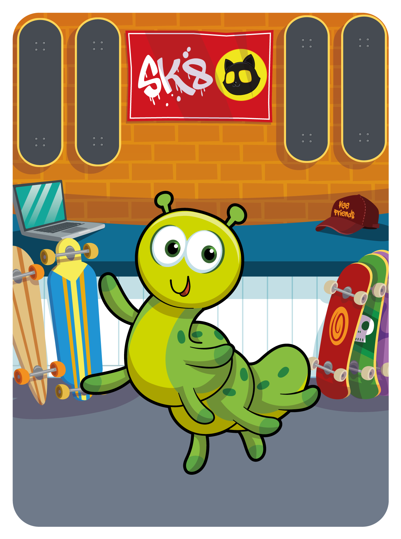 Gary Vaynerchuk - VeeFriends Series 2 - Independent Inch Worm #38310 - NFT # 38310