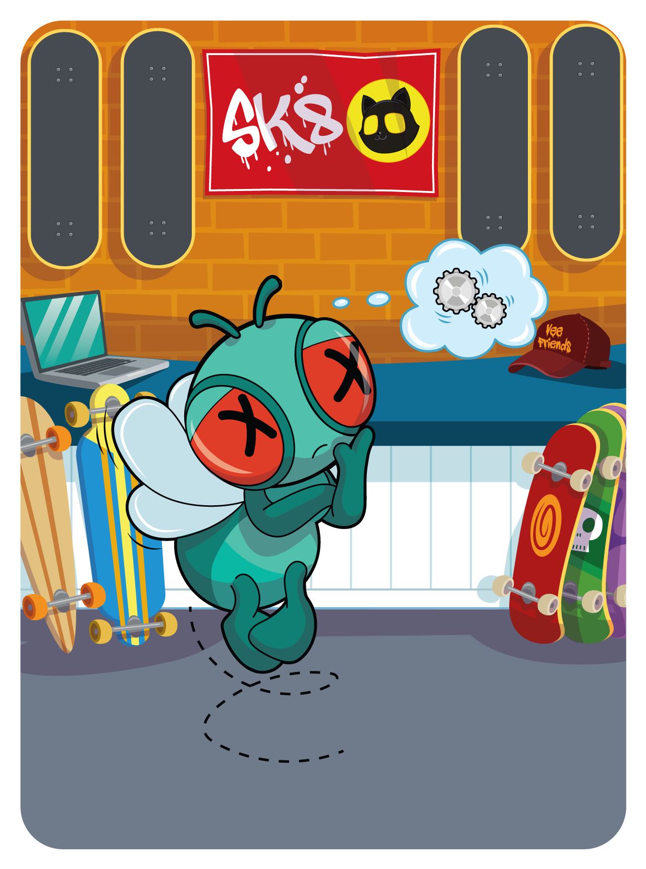 Gary Vaynerchuk - VeeFriends Series 2 - "You're Gonna Die" Fly #39299 - NFT # 39299