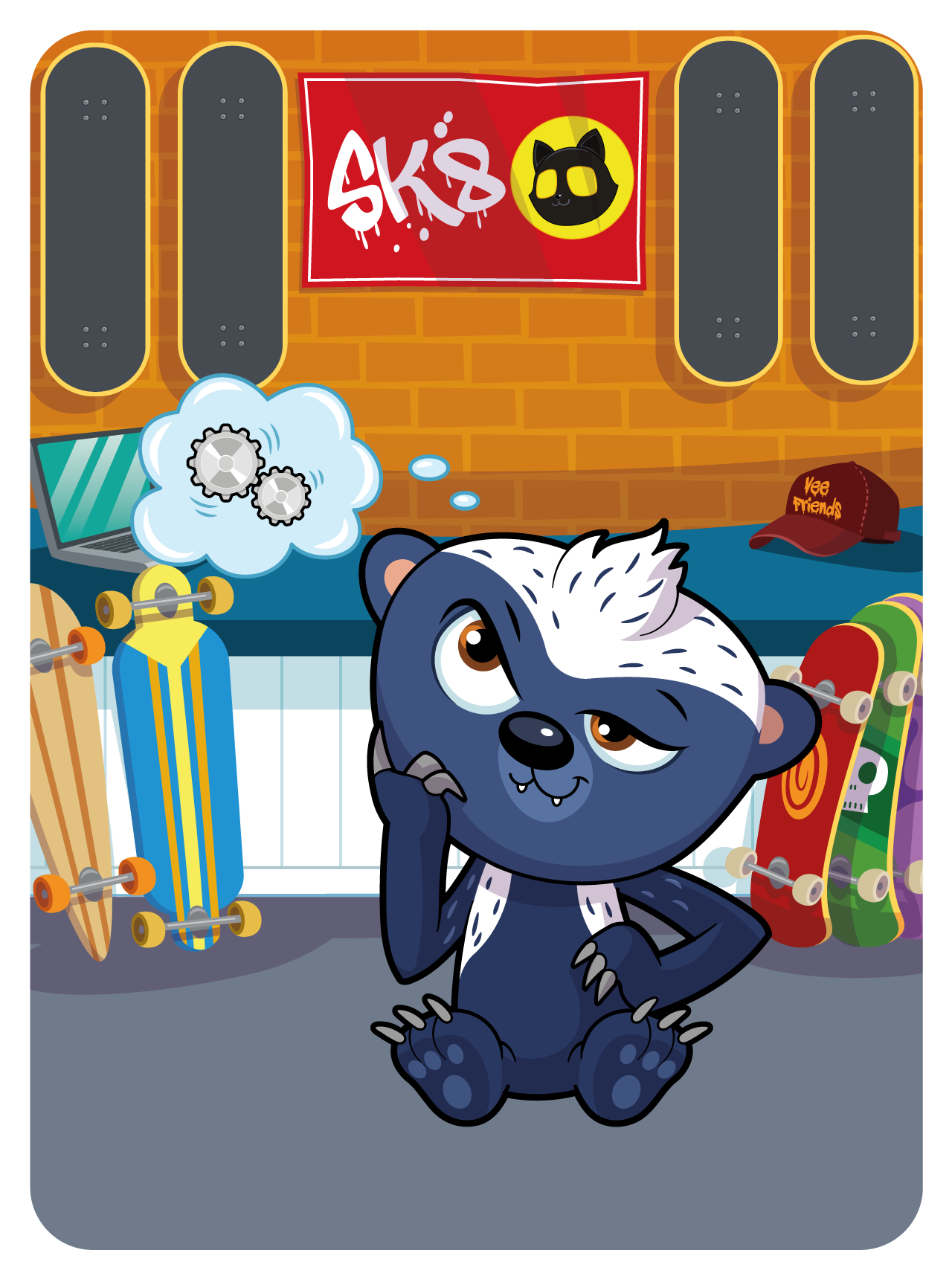 Gary Vaynerchuk - VeeFriends Series 2 - Headstrong Honey Badger #40350 - NFT # 40350