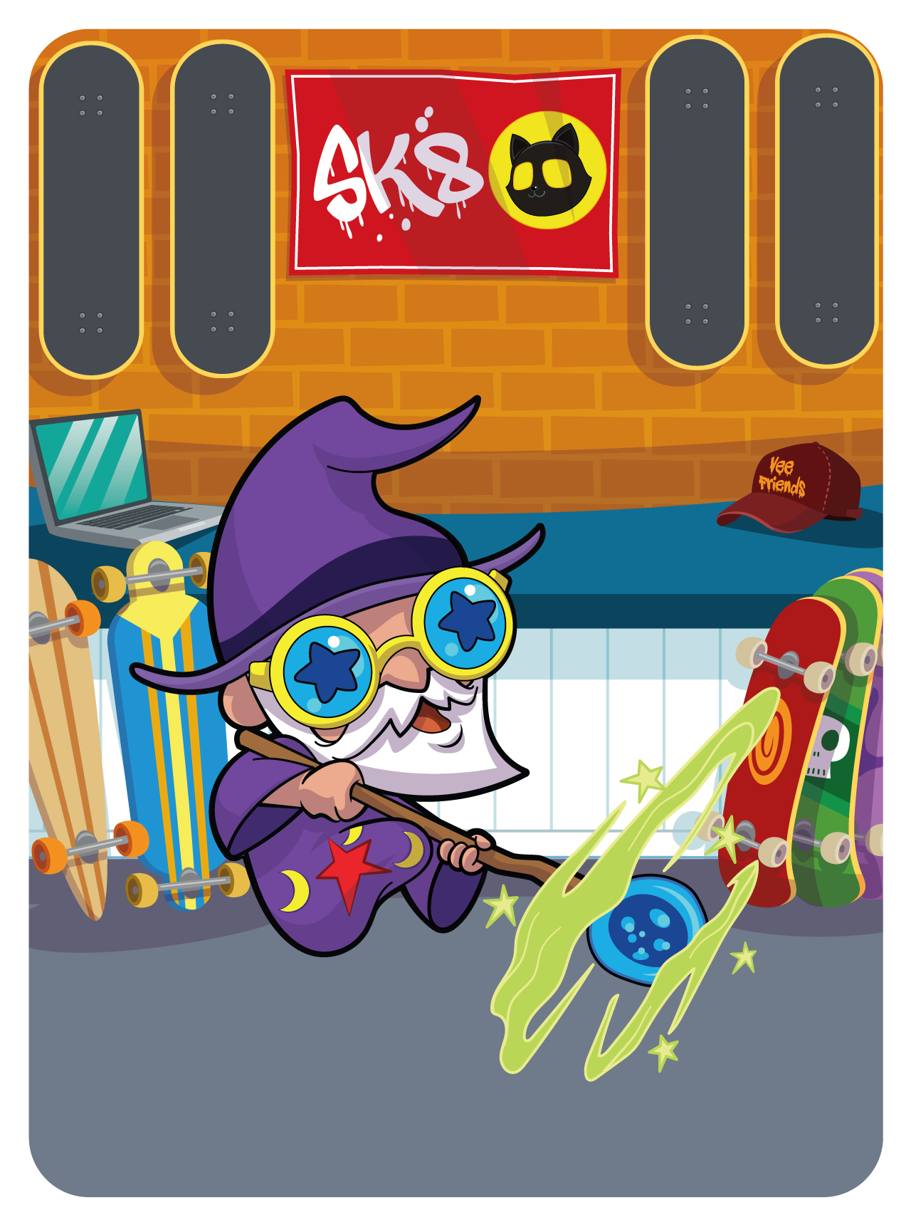 Gary Vaynerchuk - VeeFriends Series 2 - Willful Wizard #40704 - NFT # 40704