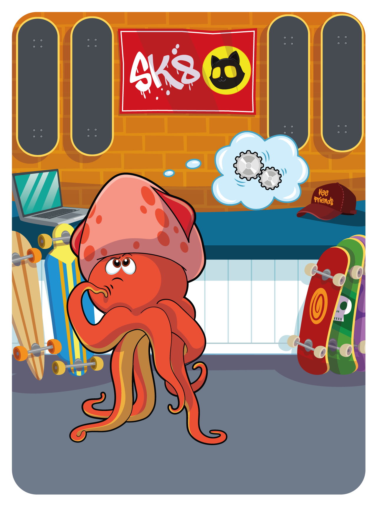 Gary Vaynerchuk - VeeFriends Series 2 - Sympathetic Squid #40823 - NFT # 40823