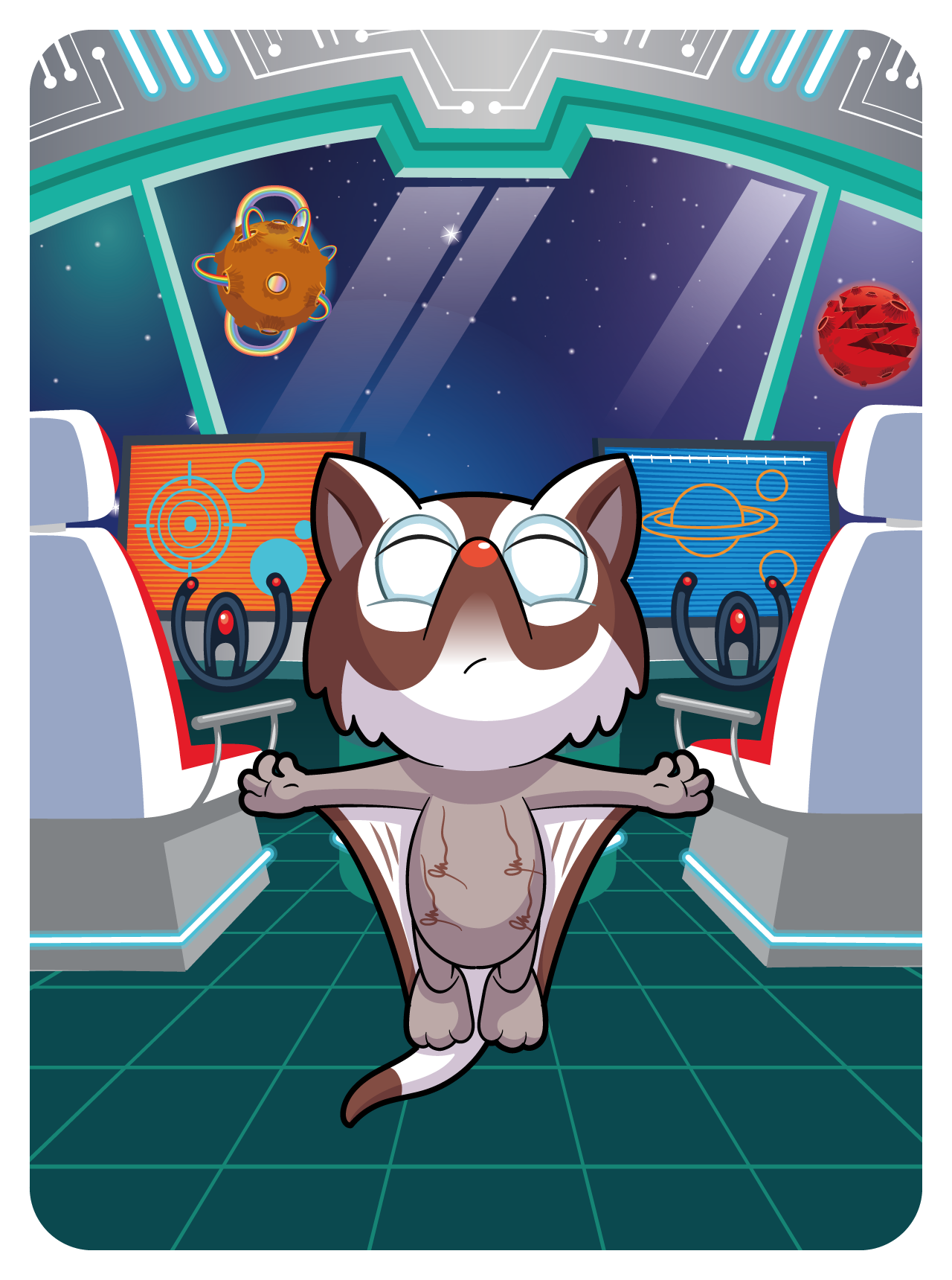 Gary Vaynerchuk - VeeFriends Series 2 - Gleeful Sugar Glider #41121 - NFT # 41121