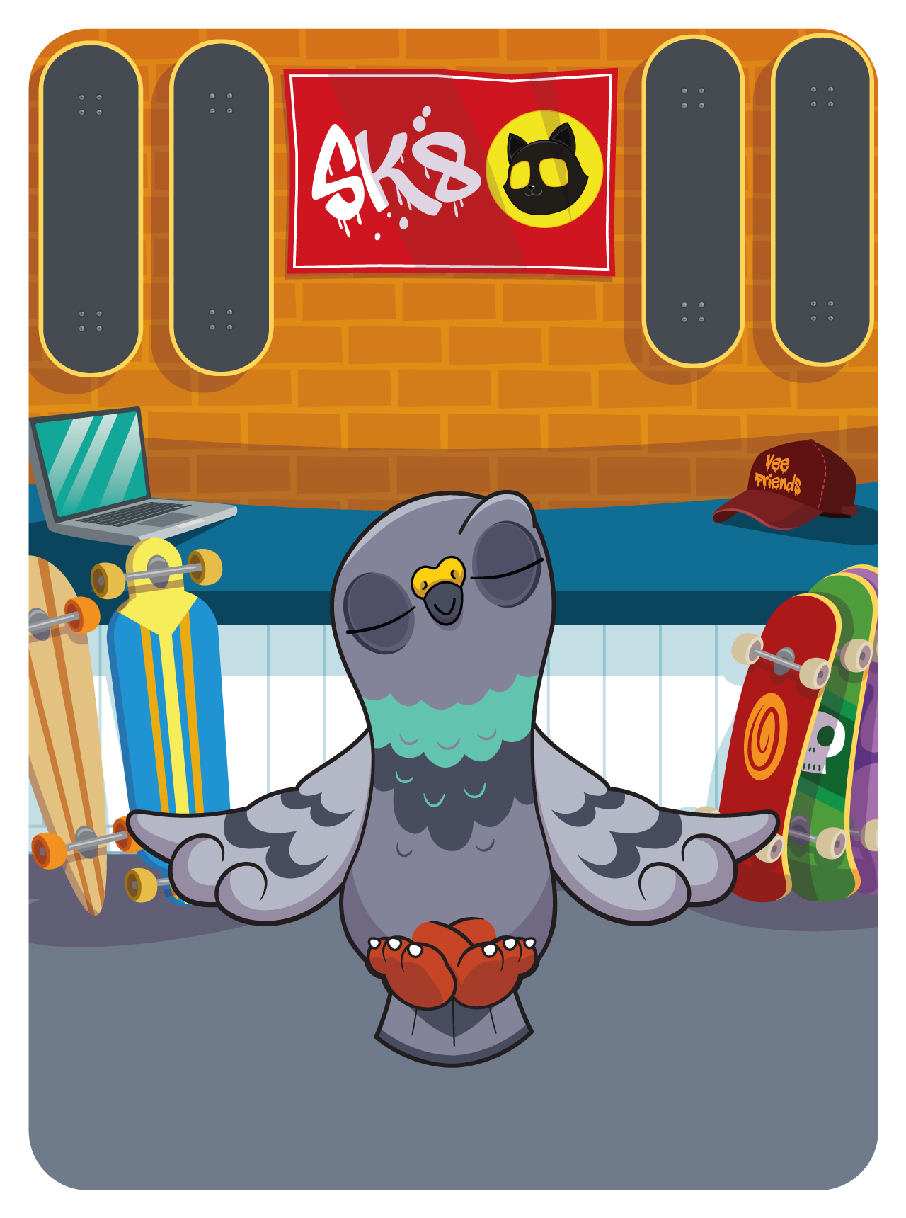 Gary Vaynerchuk - VeeFriends Series 2 - Perspective Pigeon #41439 - NFT # 41439