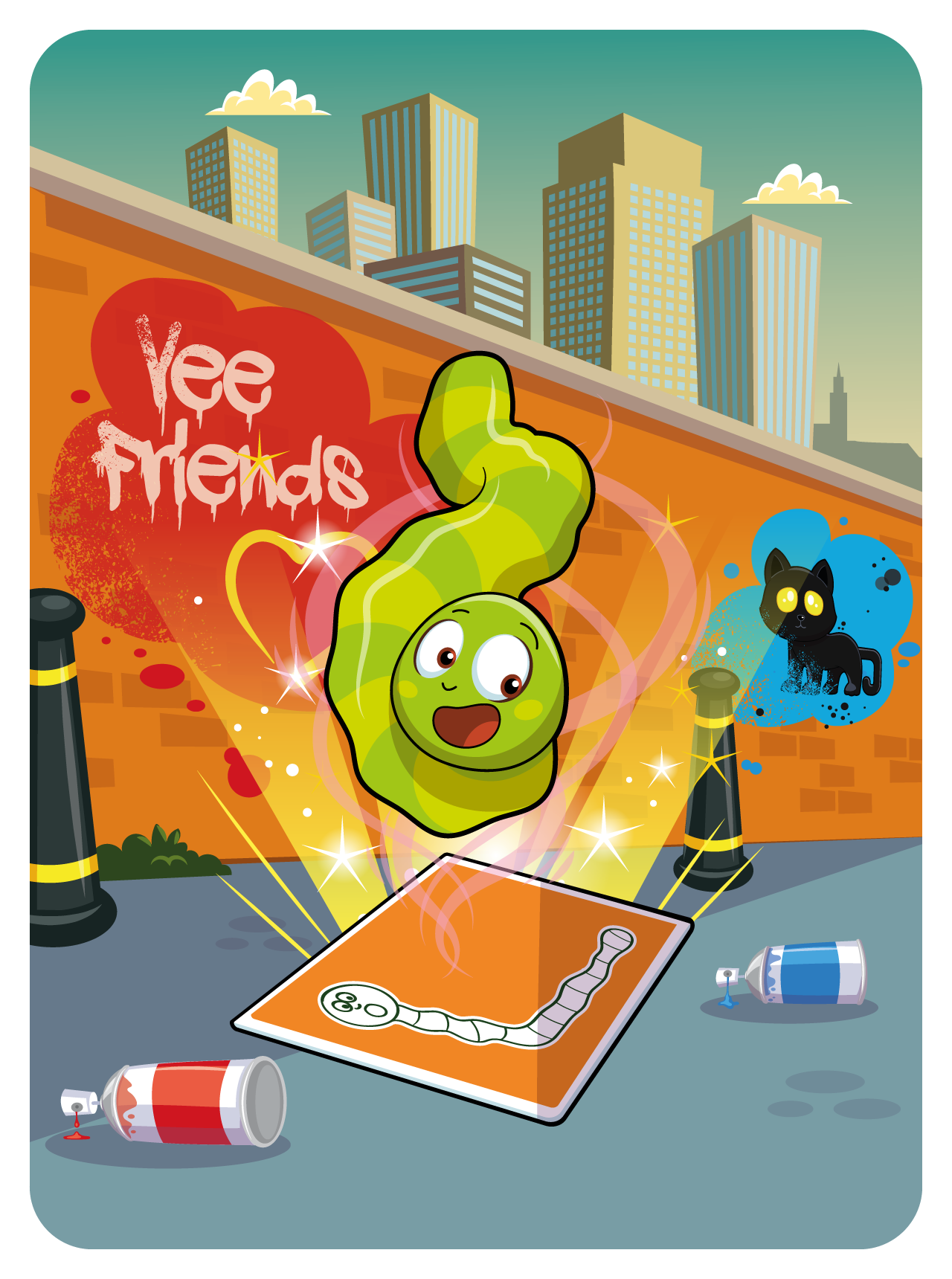 Gary Vaynerchuk - VeeFriends Series 2 - Glowing Glow Worm #4185 - NFT # 4185