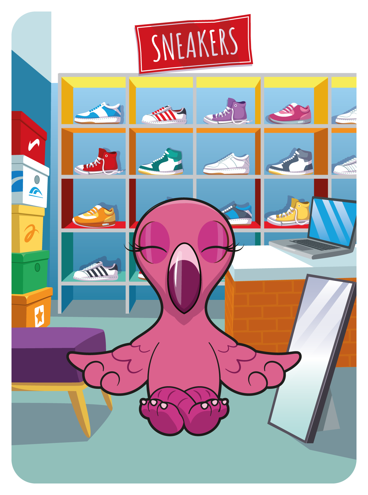 Gary Vaynerchuk - VeeFriends Series 2 - Forthright Flamingo #42768 - NFT # 42768