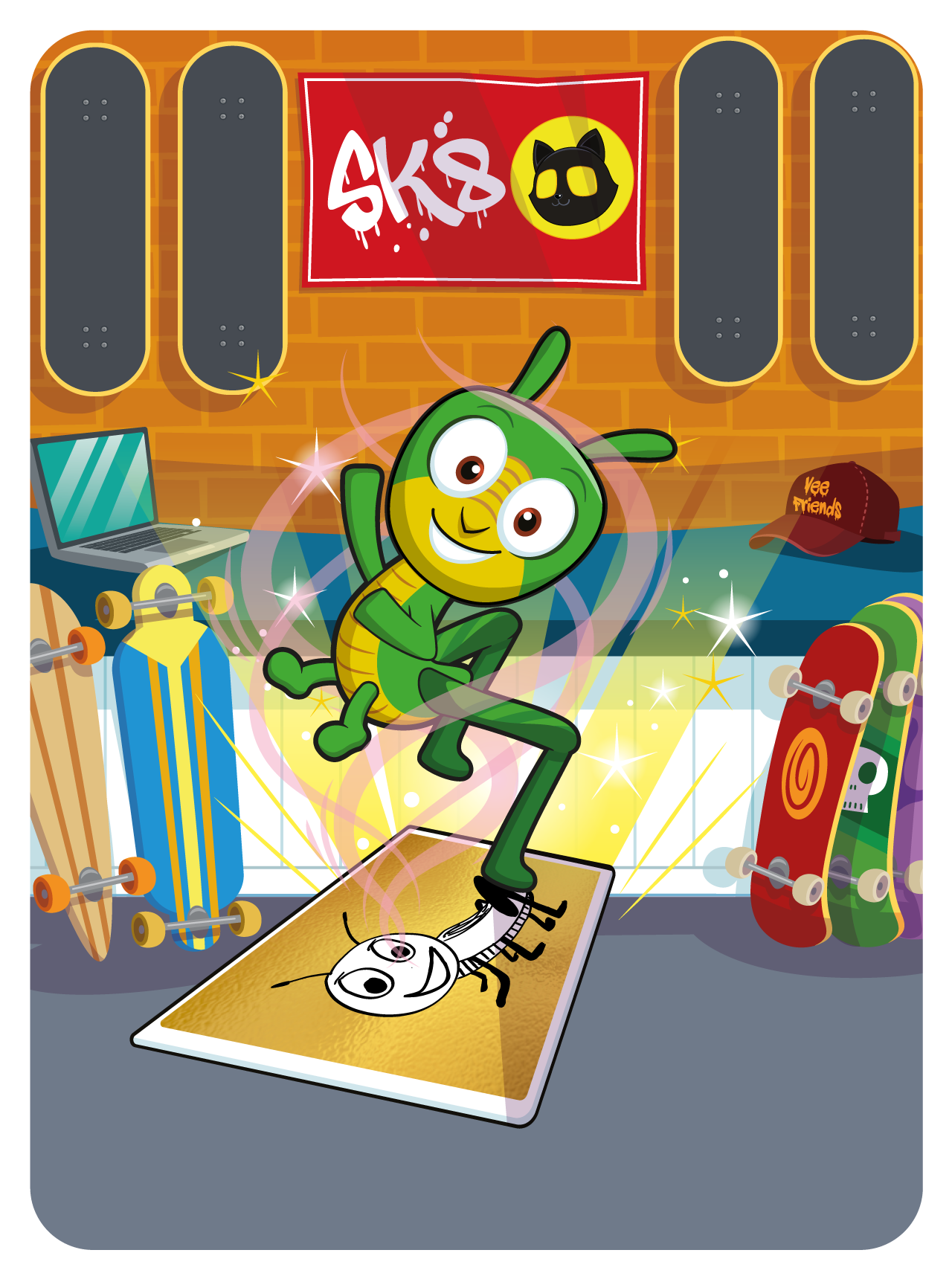 Gary Vaynerchuk - VeeFriends Series 2 - Gracious Grasshopper #4299 - NFT # 4299