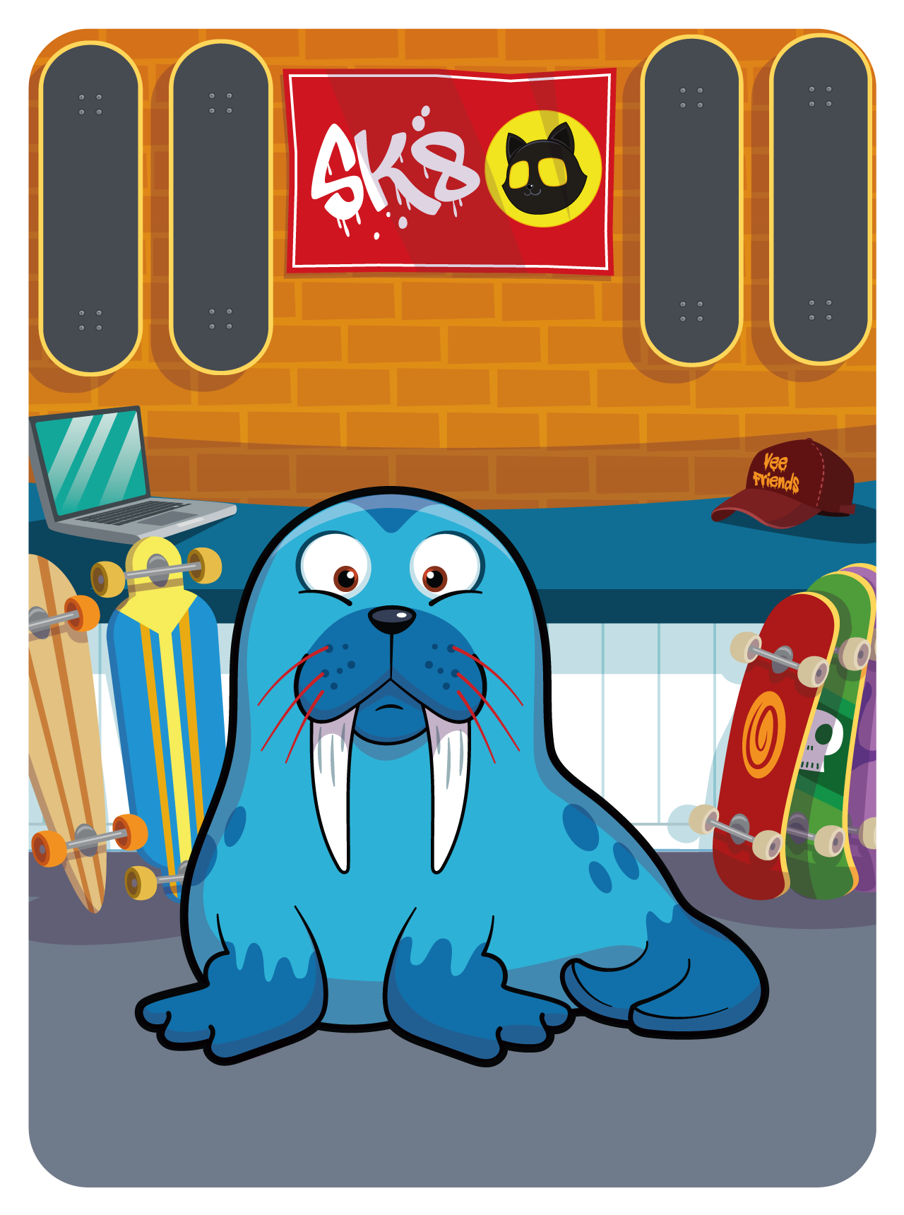 Gary Vaynerchuk - VeeFriends Series 2 - Woke Walrus #43144 - NFT # 43144