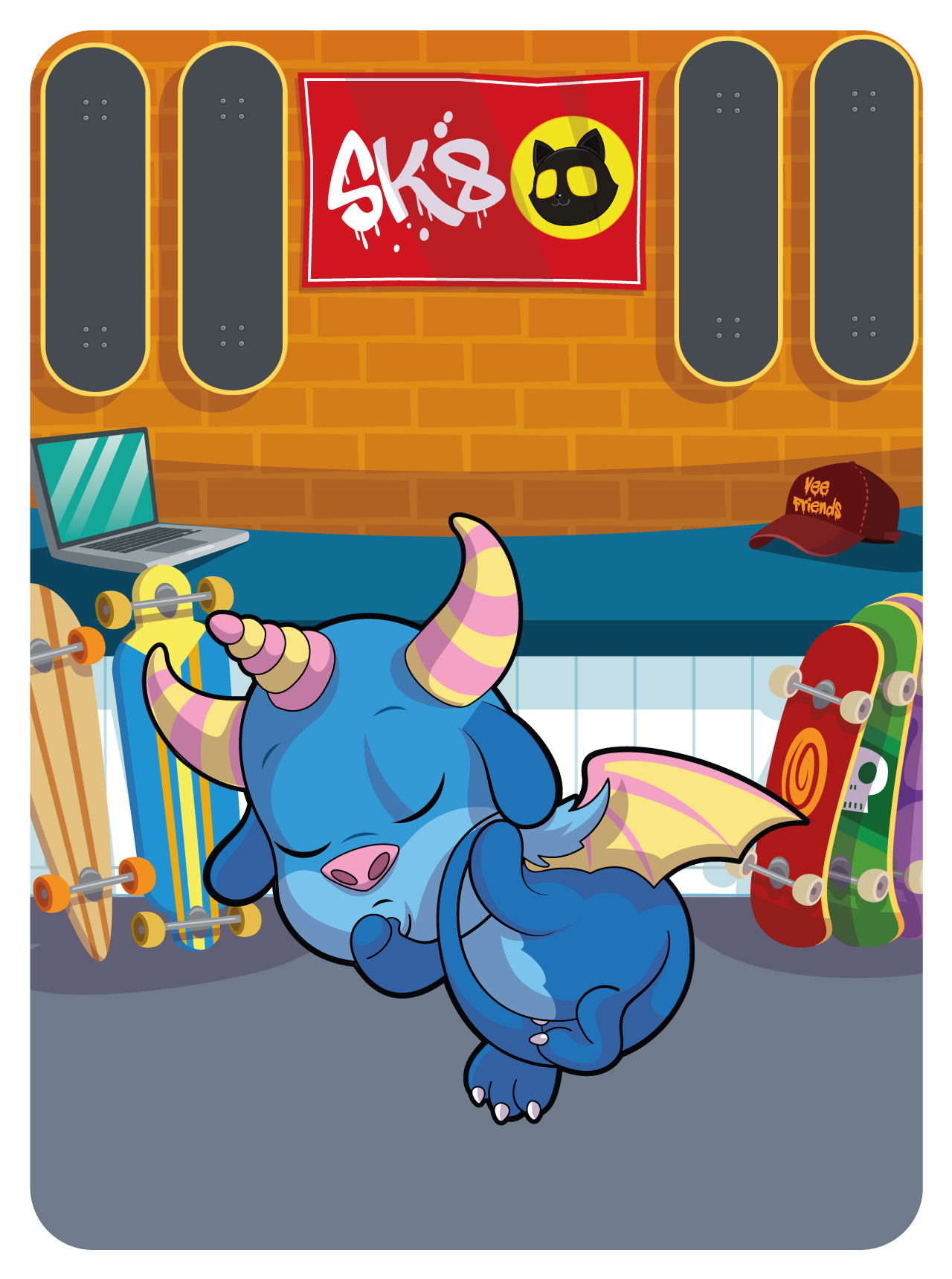 Gary Vaynerchuk - VeeFriends Series 2 - Thoughtful Three Horned Harpik #43193 - NFT # 43193