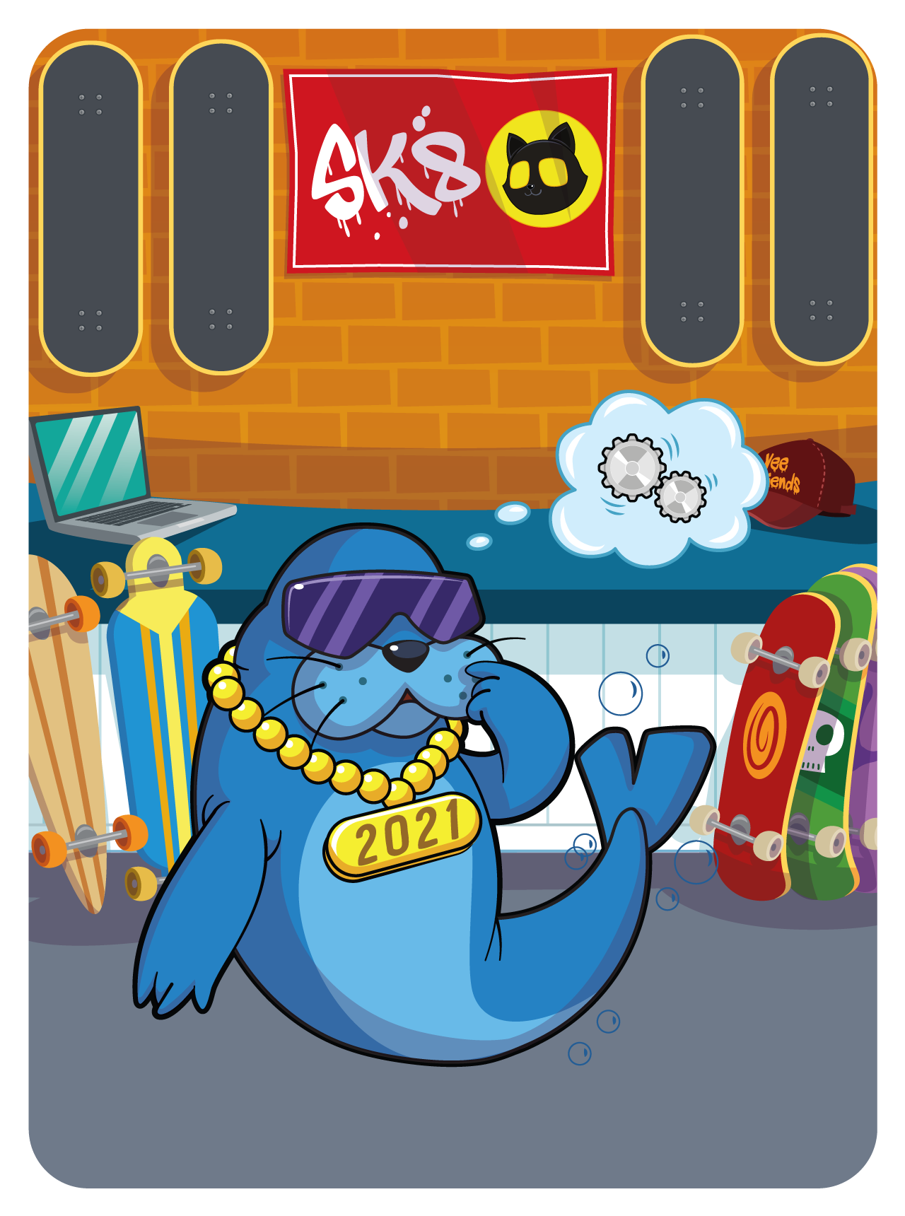 Gary Vaynerchuk - VeeFriends Series 2 - Swaggy Sea Lion #43952 - NFT # 43952