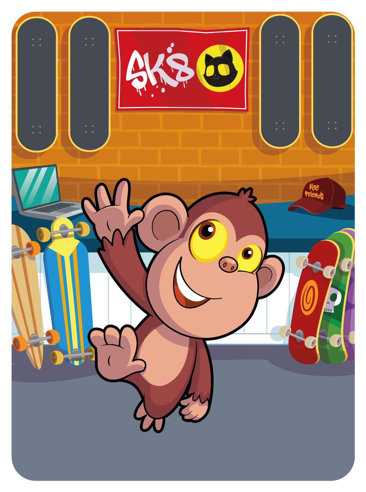 Gary Vaynerchuk - VeeFriends Series 2 - Moral Monkey #43988 - NFT # 43988