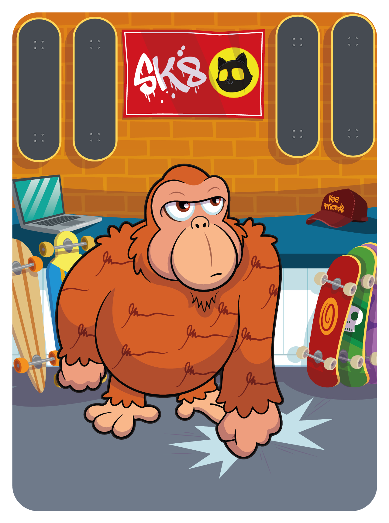 Gary Vaynerchuk - VeeFriends Series 2 - Offense Oriented Orangutan #44198 - NFT # 44198