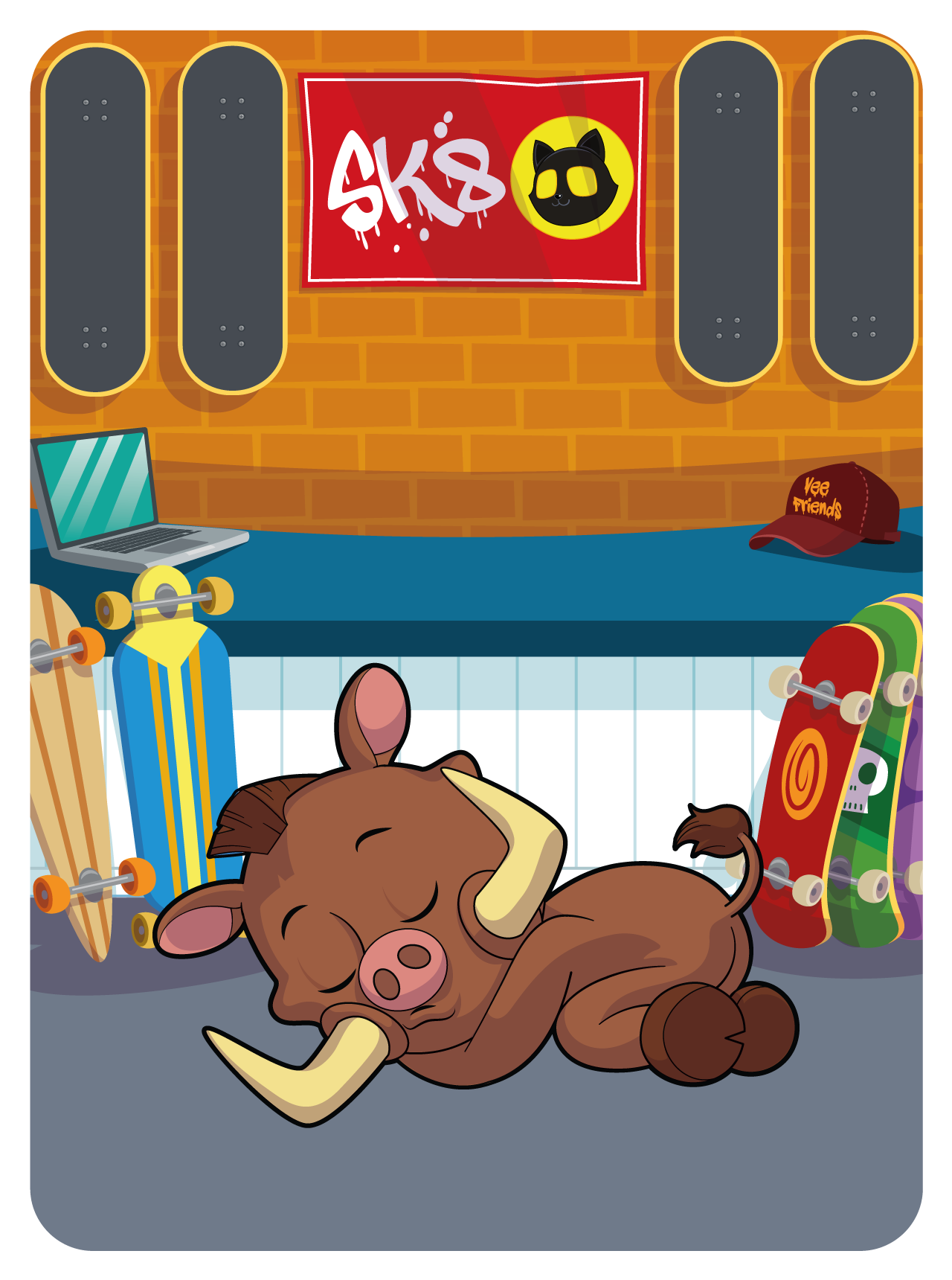 Gary Vaynerchuk - VeeFriends Series 2 - Well-Rounded Warthog #44343 - NFT # 44343