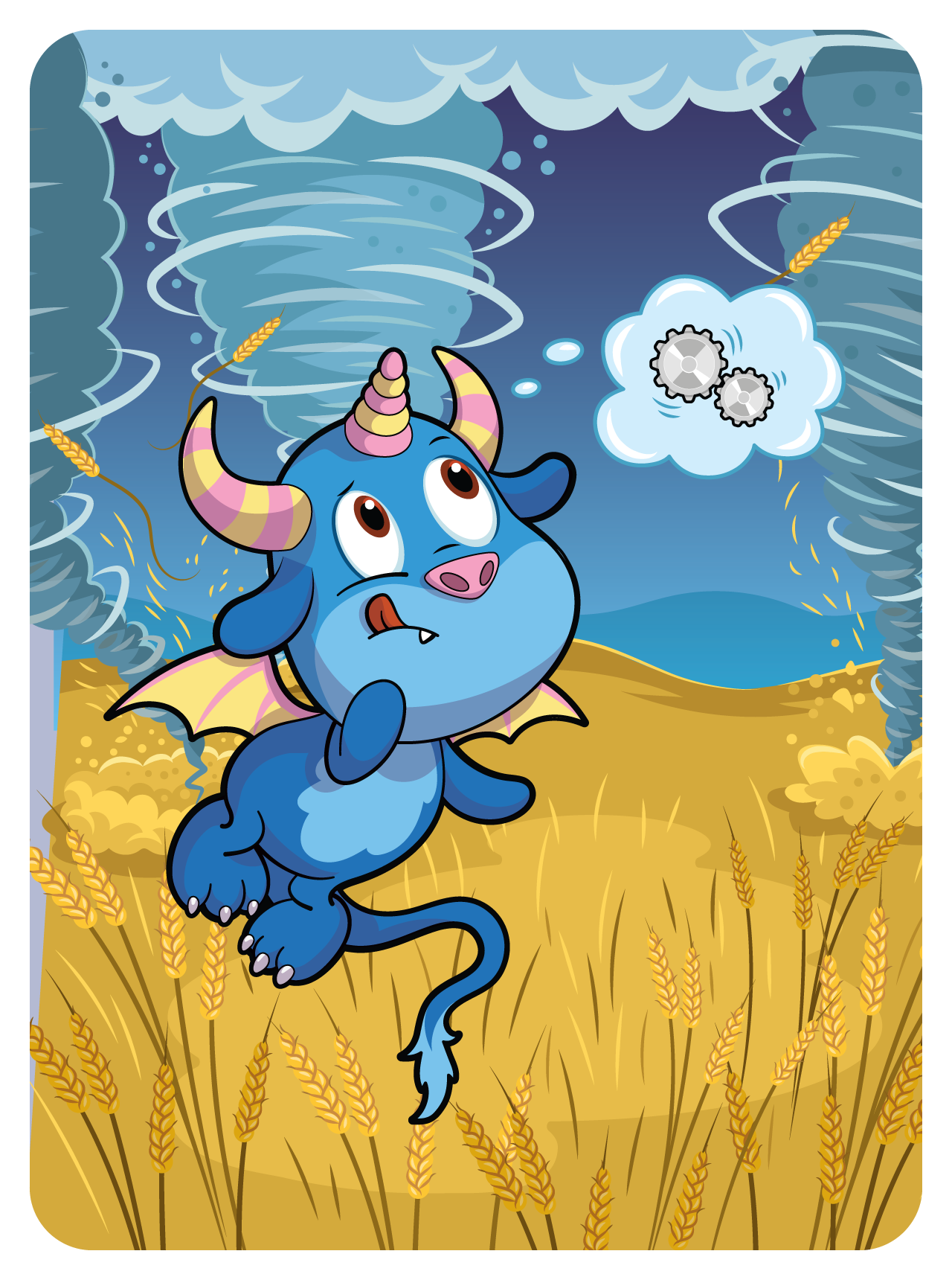 Thoughtful Three Horned Harpik #44456
