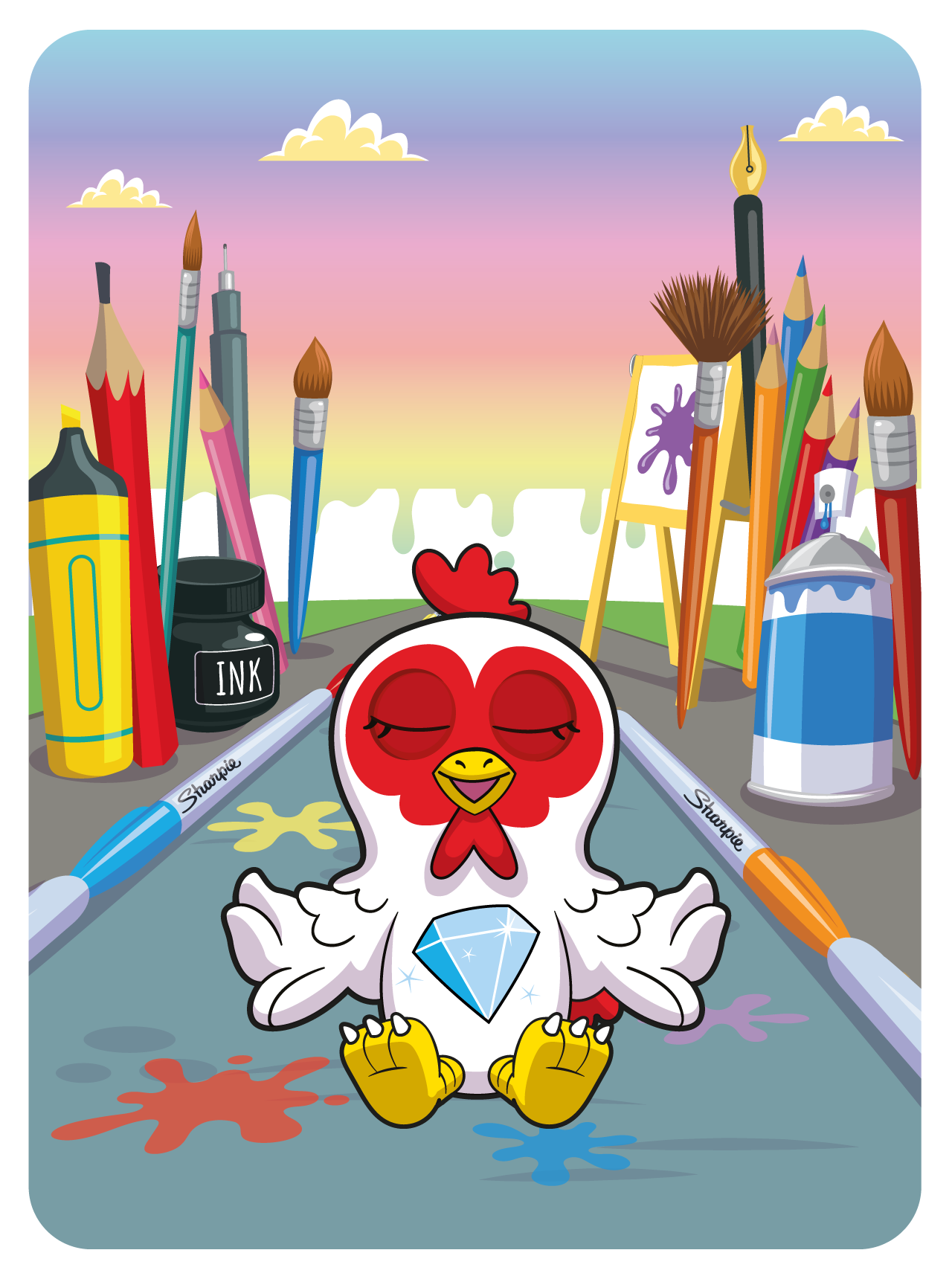 Gary Vaynerchuk - VeeFriends Series 2 - "Diamond Hands" Hen #44561 - NFT # 44561