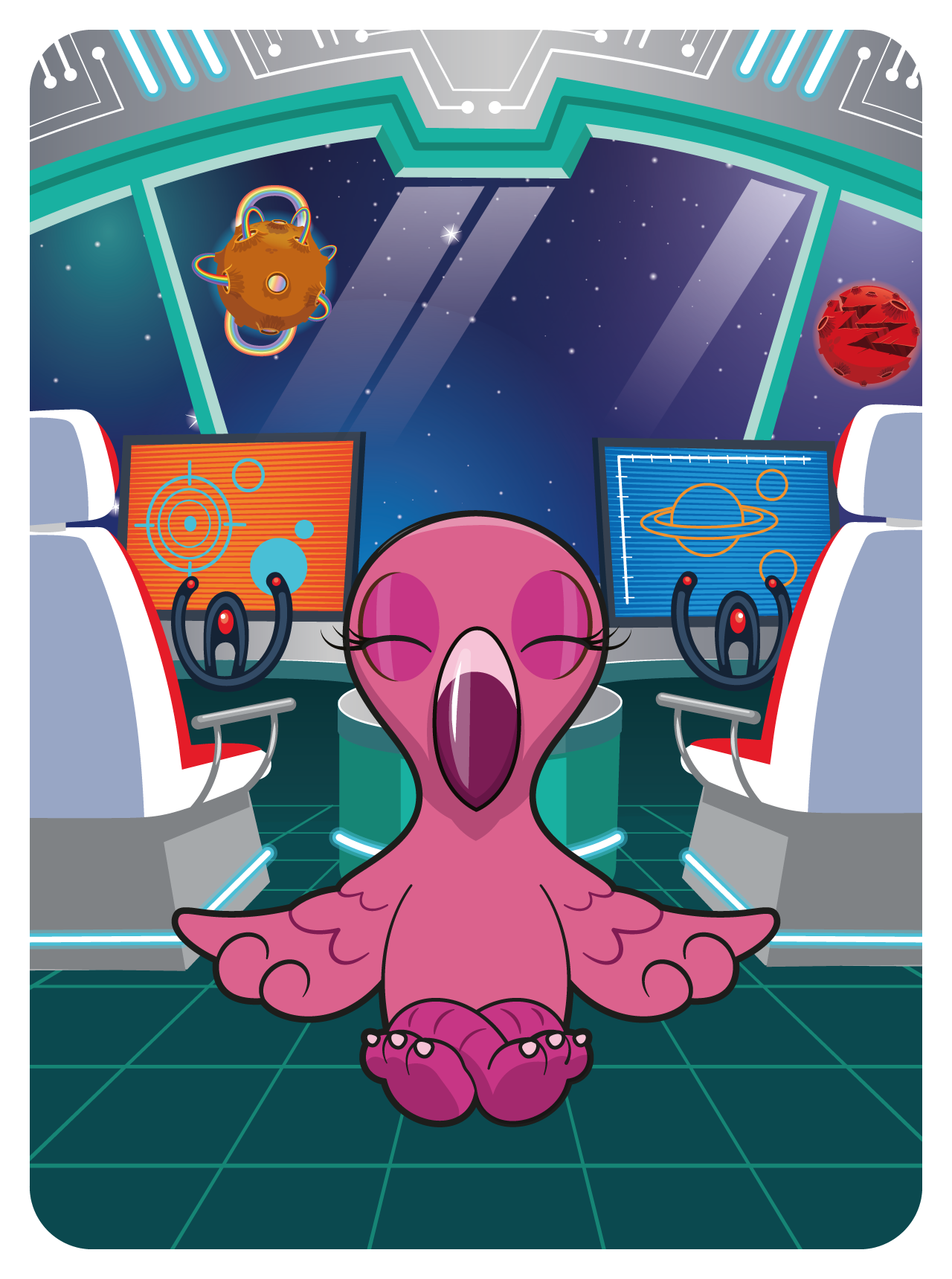 Gary Vaynerchuk - VeeFriends Series 2 - Forthright Flamingo #44615 - NFT # 44615