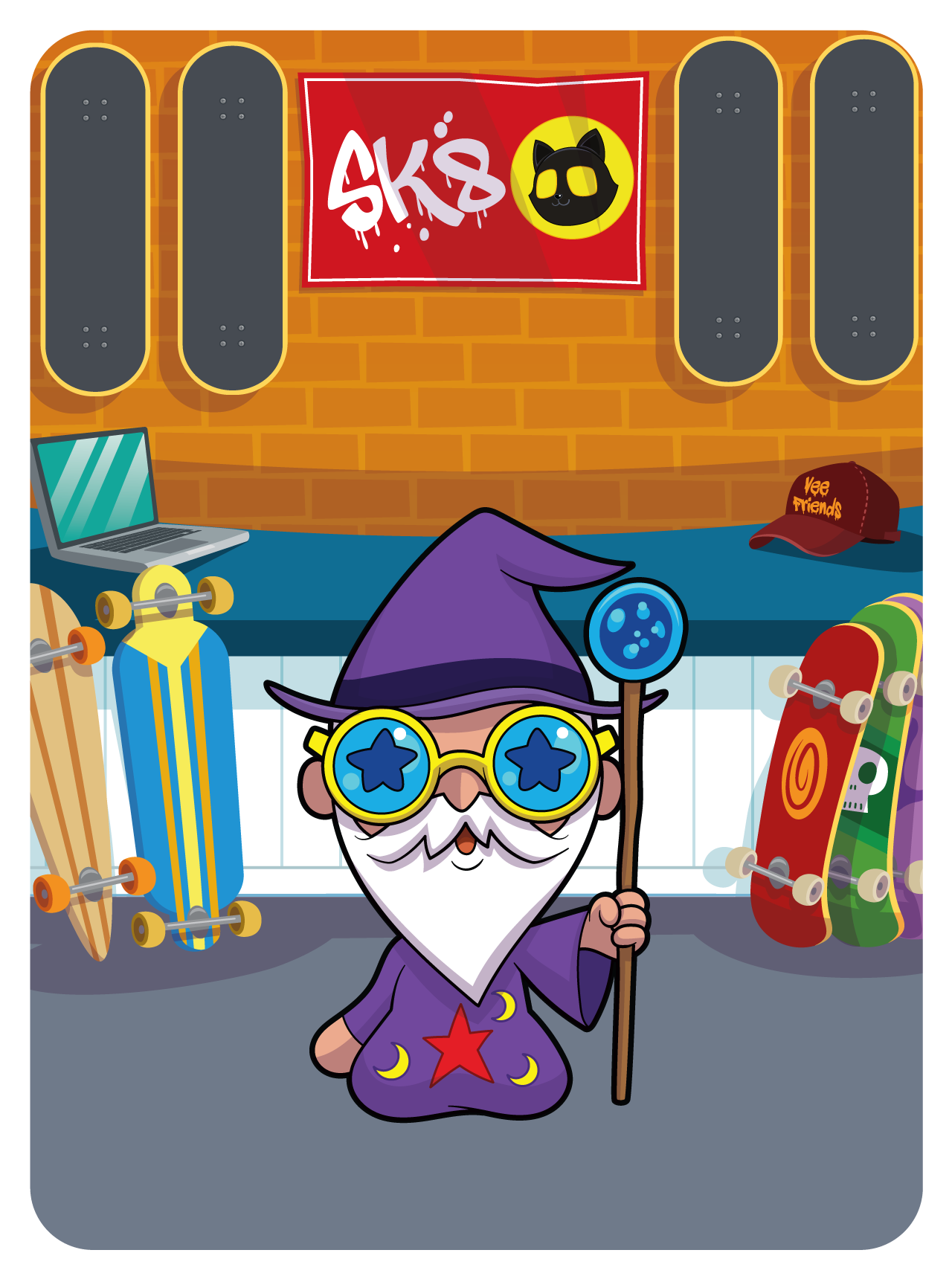 Gary Vaynerchuk - VeeFriends Series 2 - Willful Wizard #44826 - NFT # 44826