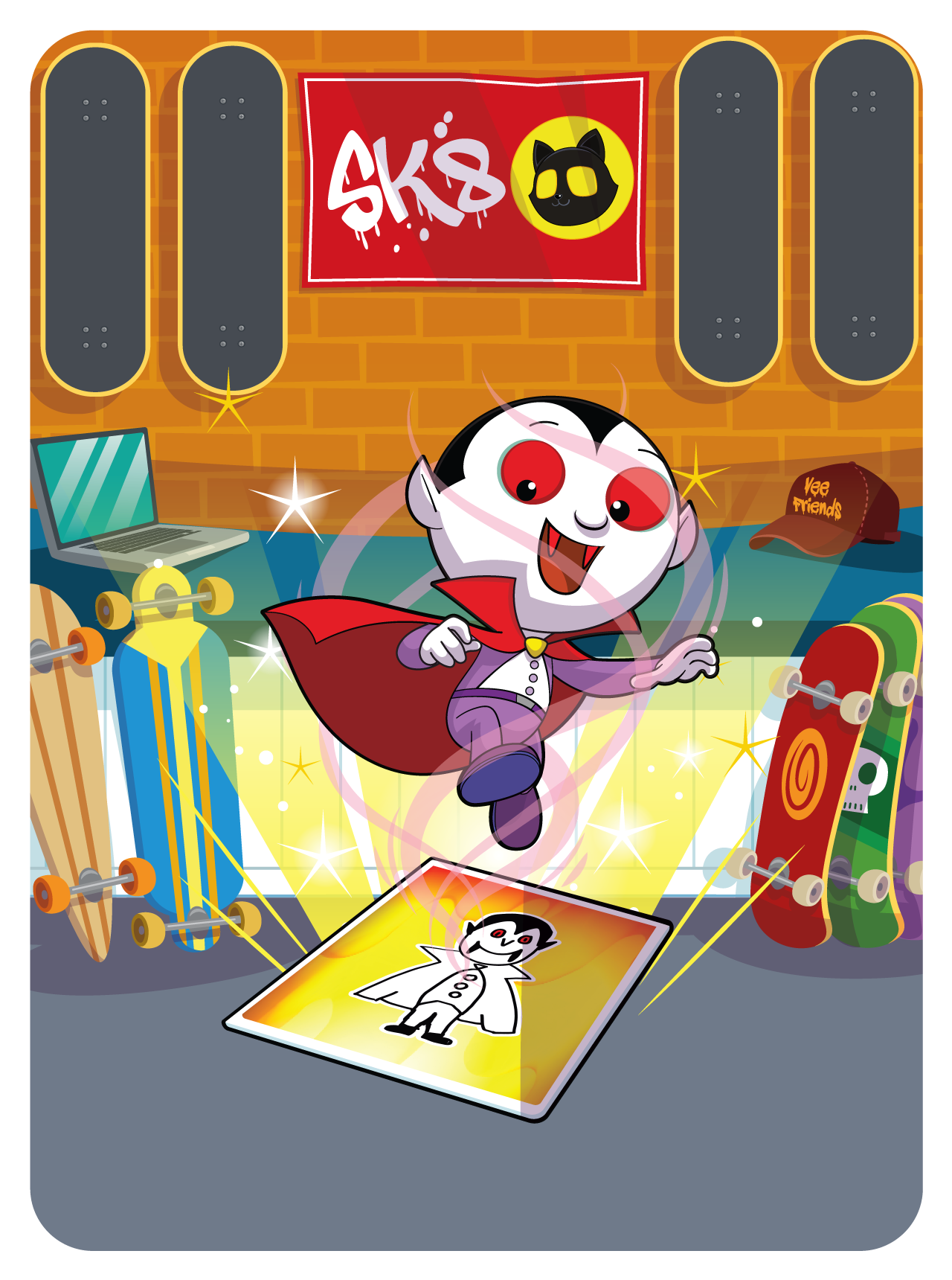 Gary Vaynerchuk - VeeFriends Series 2 - Vibe'n Vampire #4512 - NFT # 4512