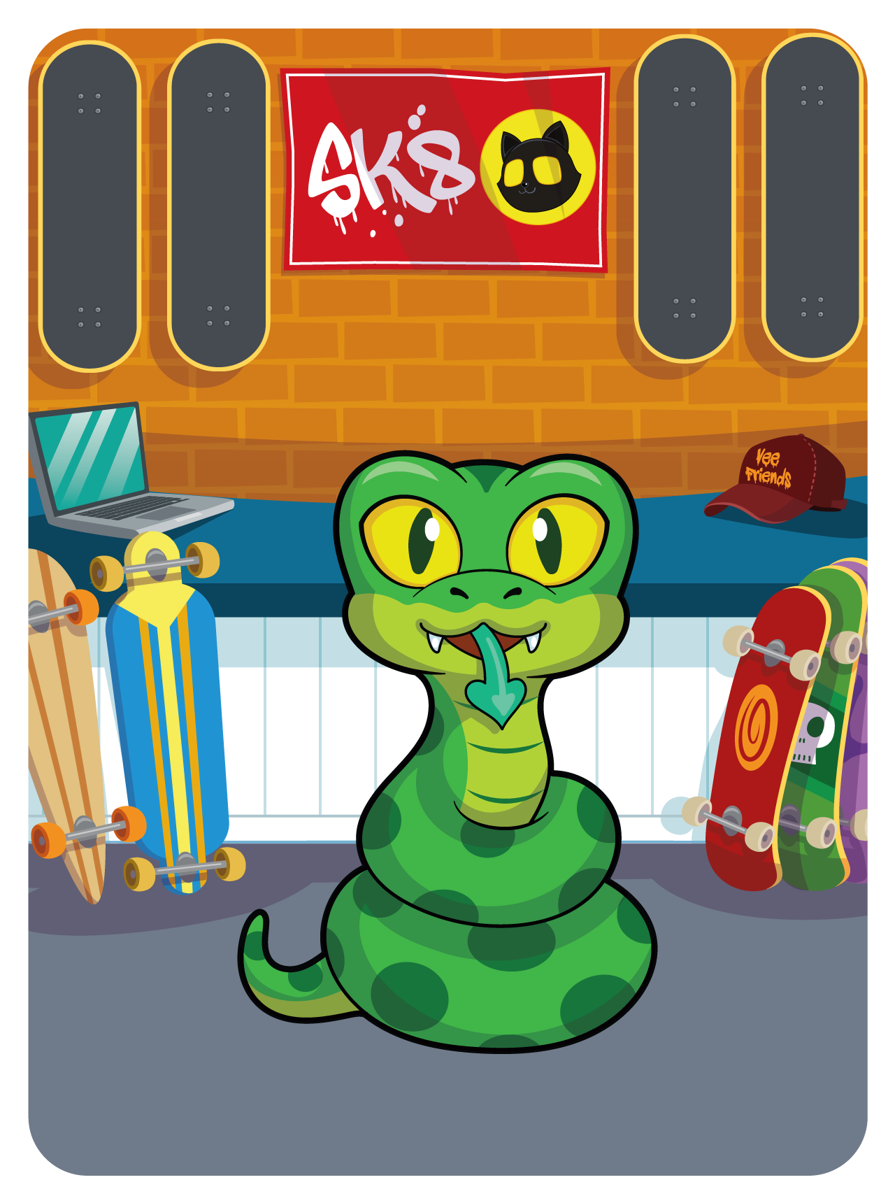 Gary Vaynerchuk - VeeFriends Series 2 - Steadfast Snake #45282 - NFT # 45282