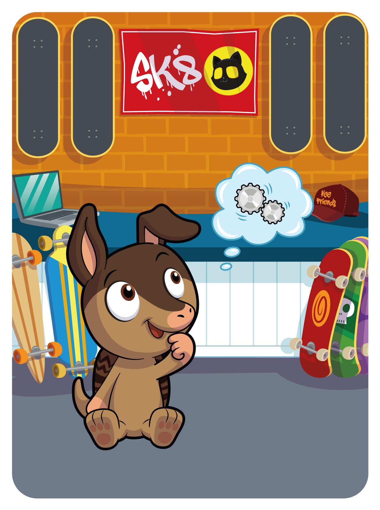 Gary Vaynerchuk - VeeFriends Series 2 - Articulate Armadillo #45340 - NFT # 45340