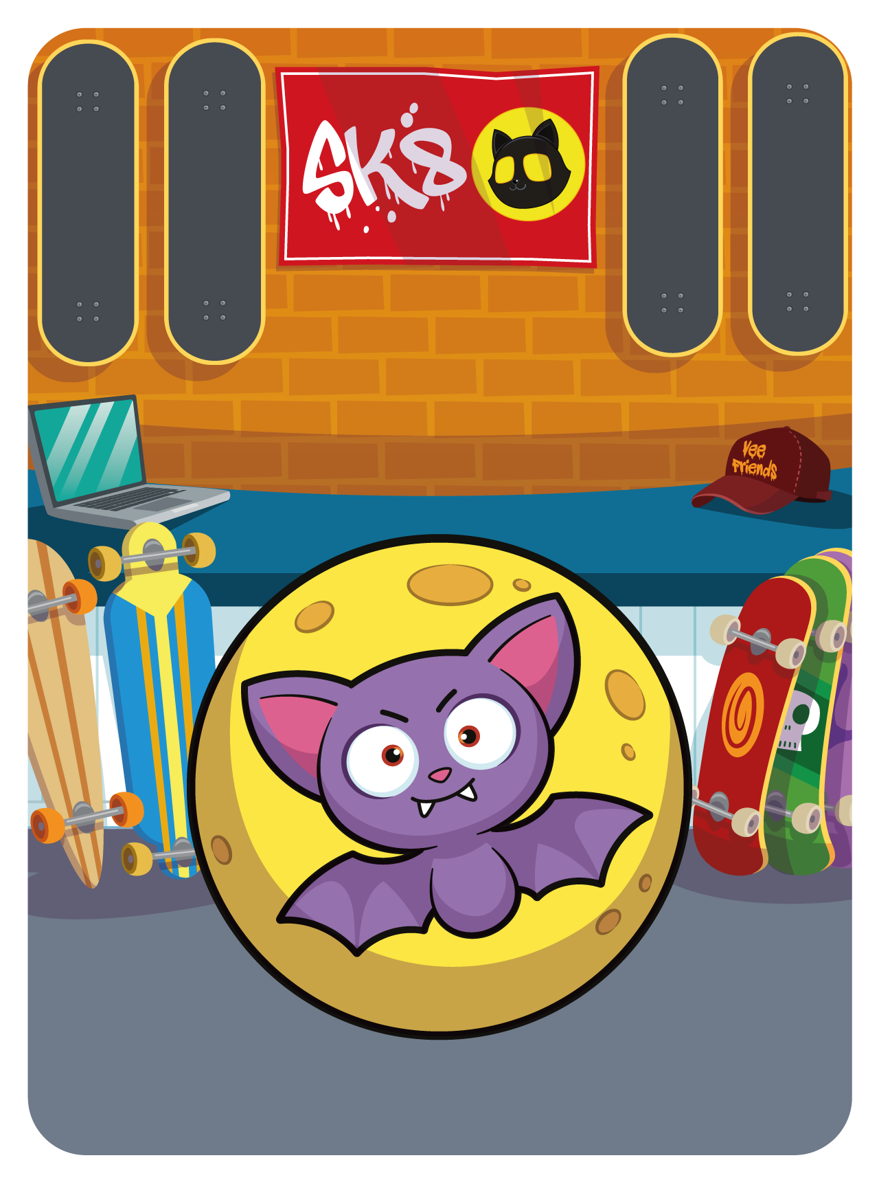 Gary Vaynerchuk - VeeFriends Series 2 - Bold As Fuck Bat #45807 - NFT # 45807