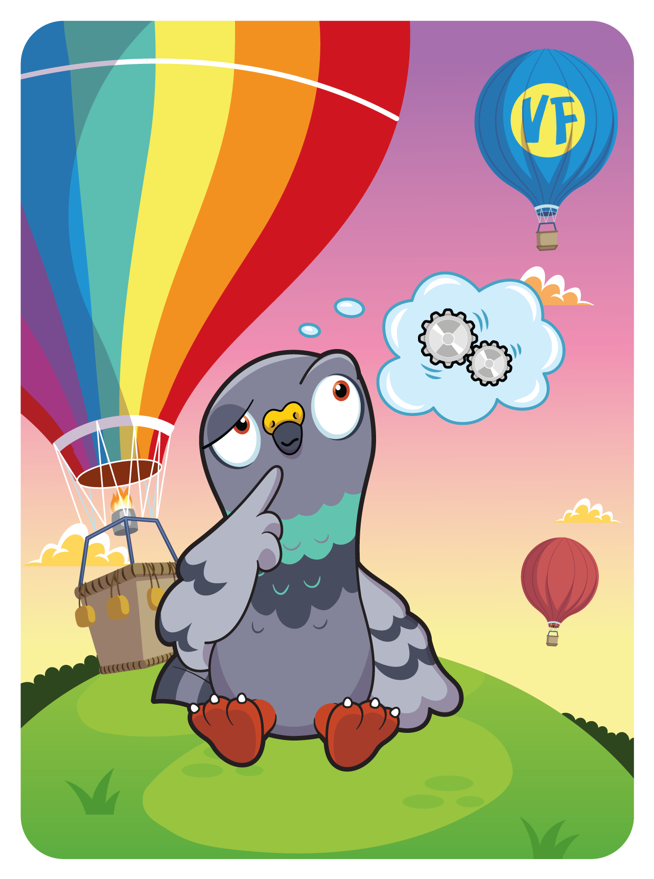 Gary Vaynerchuk - VeeFriends Series 2 - Perspective Pigeon #45871 - NFT # 45871