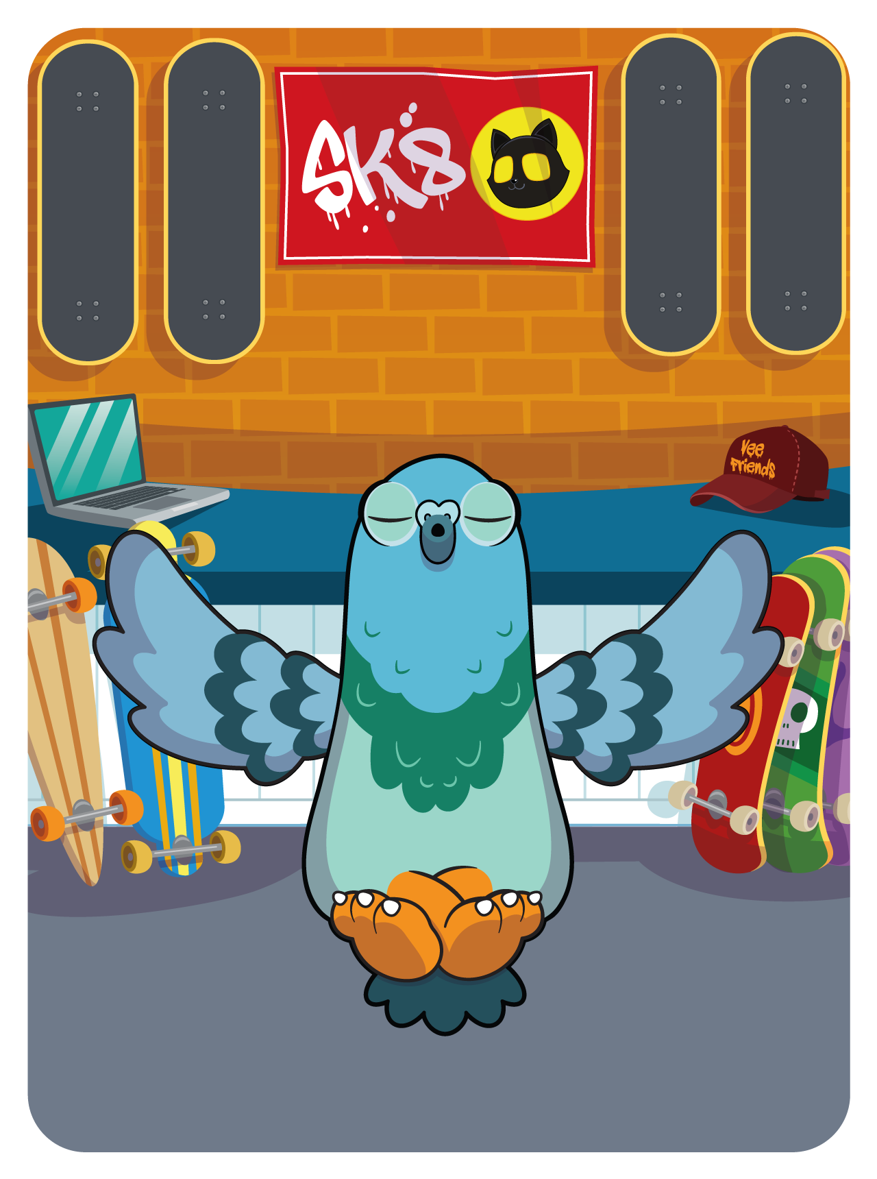 Gary Vaynerchuk - VeeFriends Series 2 - Persuasive Pigeon #46433 - NFT # 46433