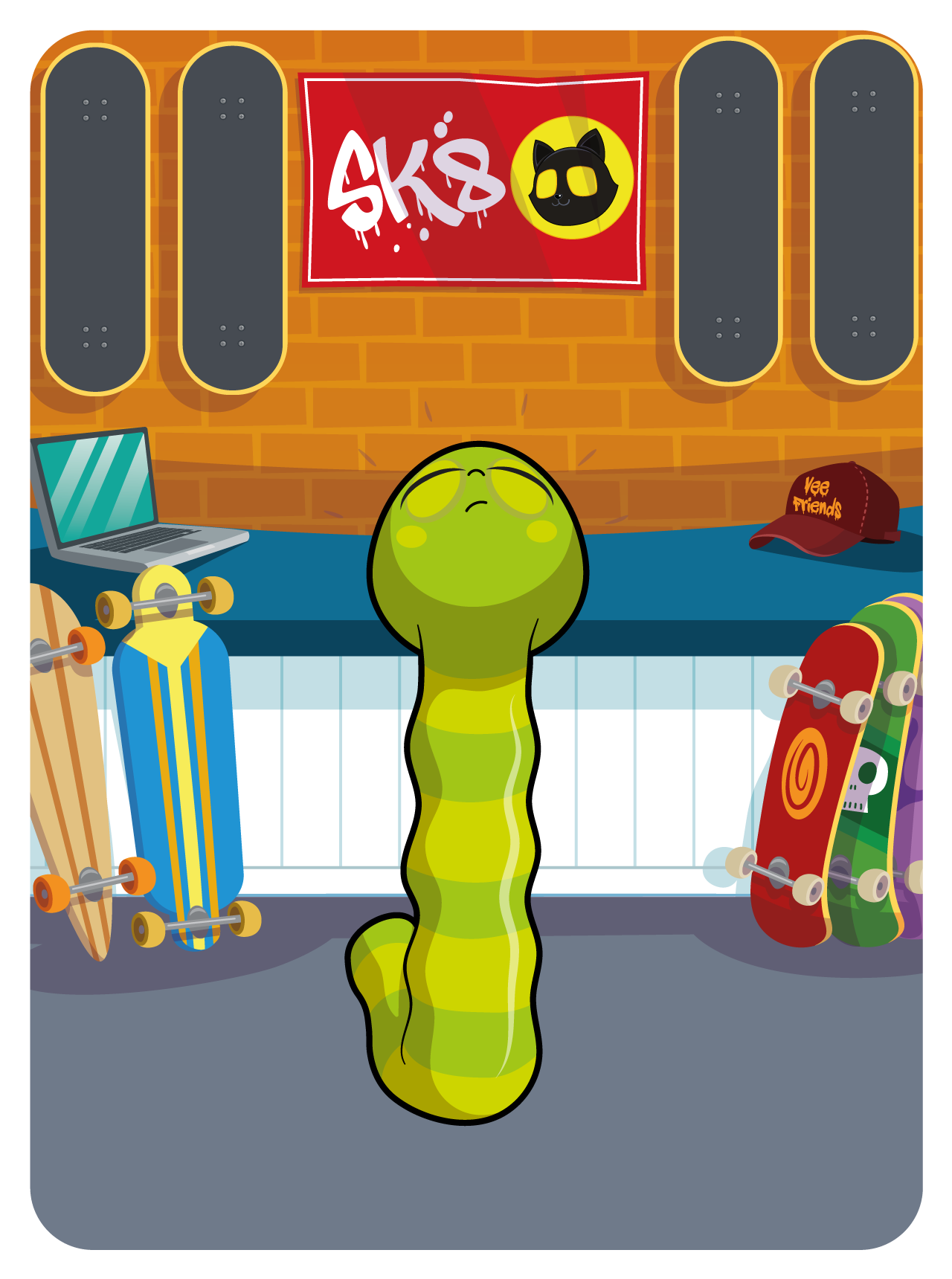 Gary Vaynerchuk - VeeFriends Series 2 - Glowing Glow Worm #46628 - NFT # 46628