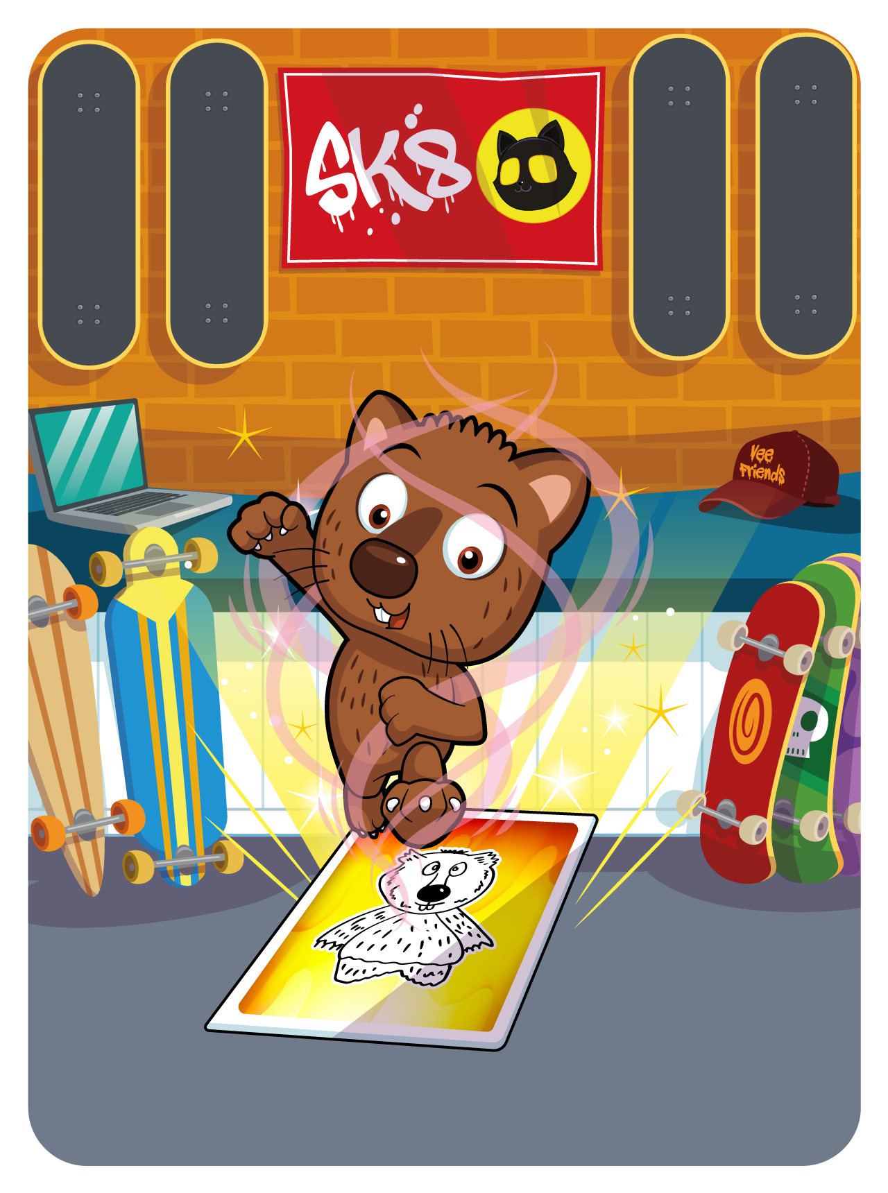 Gary Vaynerchuk - VeeFriends Series 2 - Hard-Working Wombat #4687 - NFT # 4687