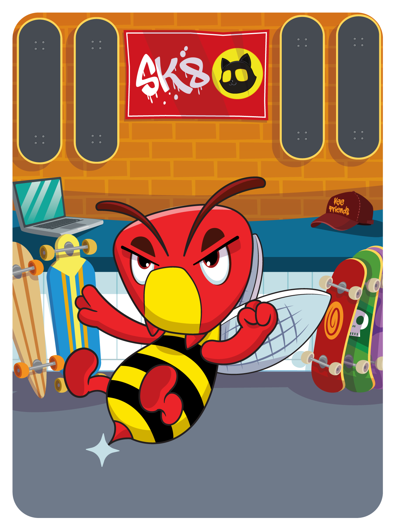 Gary Vaynerchuk - VeeFriends Series 2 - "Hot Shit" Hornet #47721 - NFT # 47721