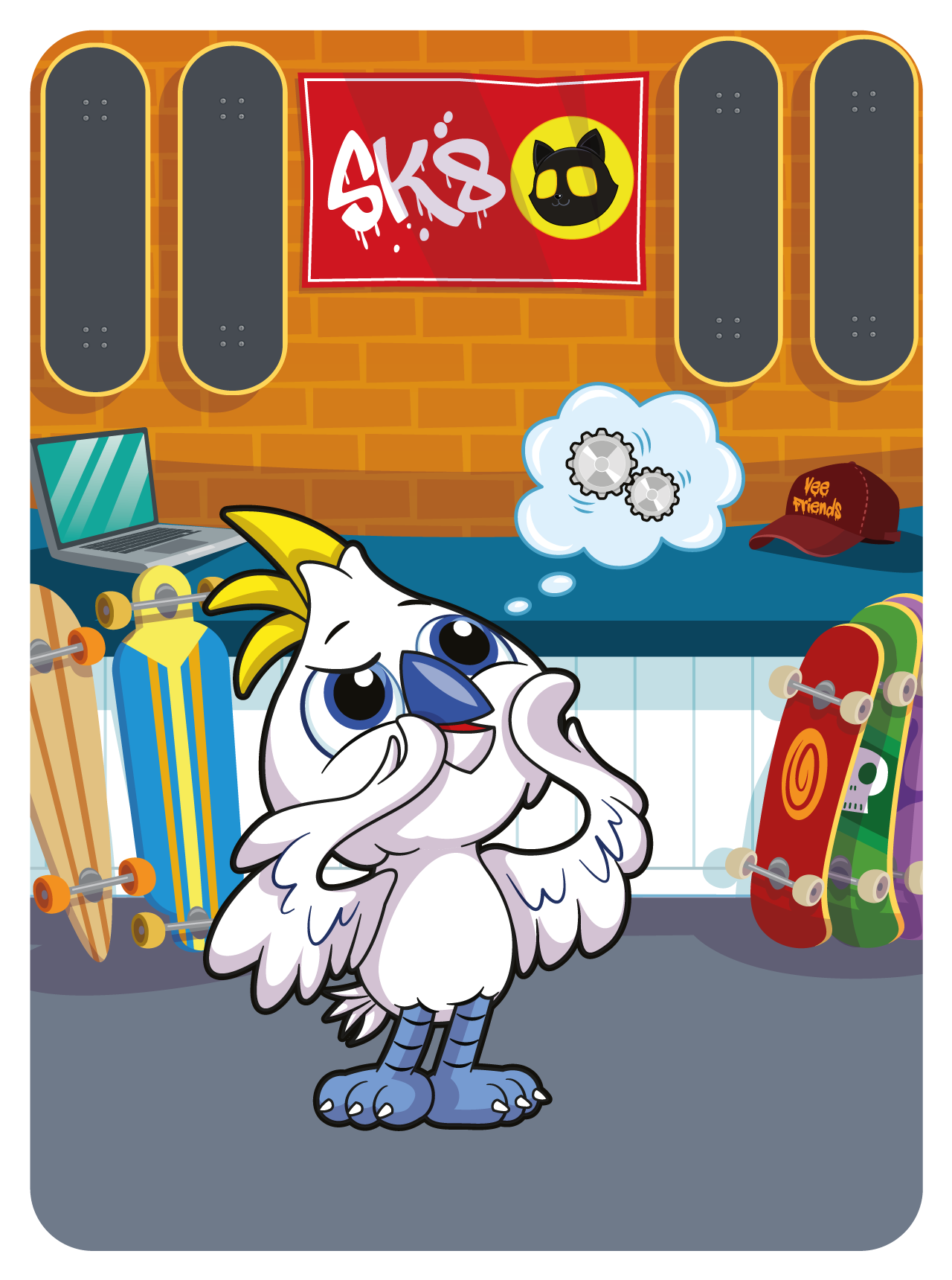 Gary Vaynerchuk - VeeFriends Series 2 - Courageous Cockatoo #47909 - NFT # 47909