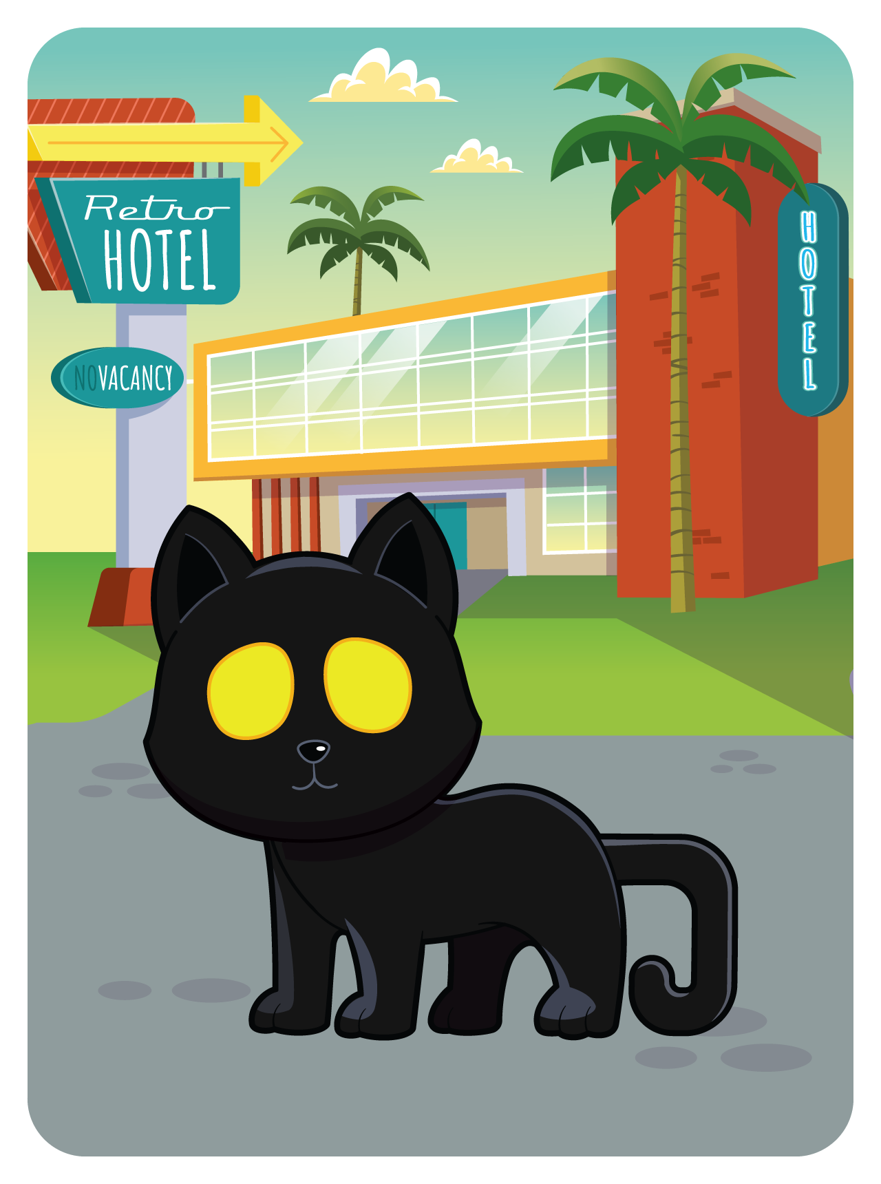 Very, Very, Very, Very, Lucky Black Cat #48227