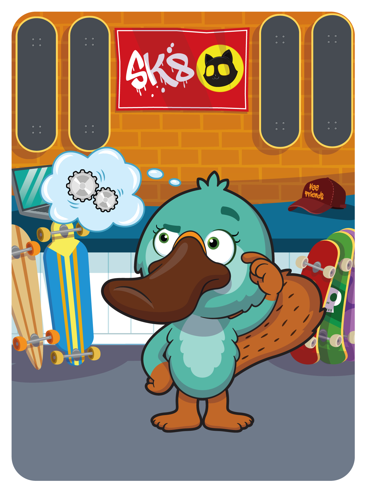 Gary Vaynerchuk - VeeFriends Series 2 - Pleasant Platypus #48389 - NFT # 48389