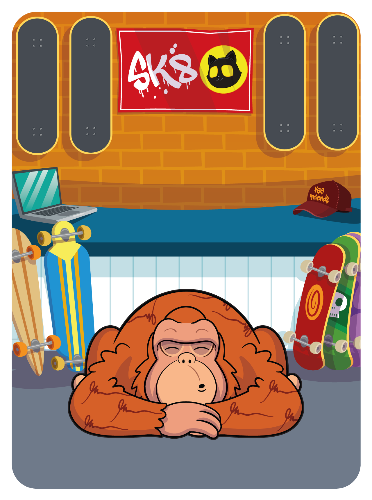 Gary Vaynerchuk - VeeFriends Series 2 - Offense Oriented Orangutan #48566 - NFT # 48566